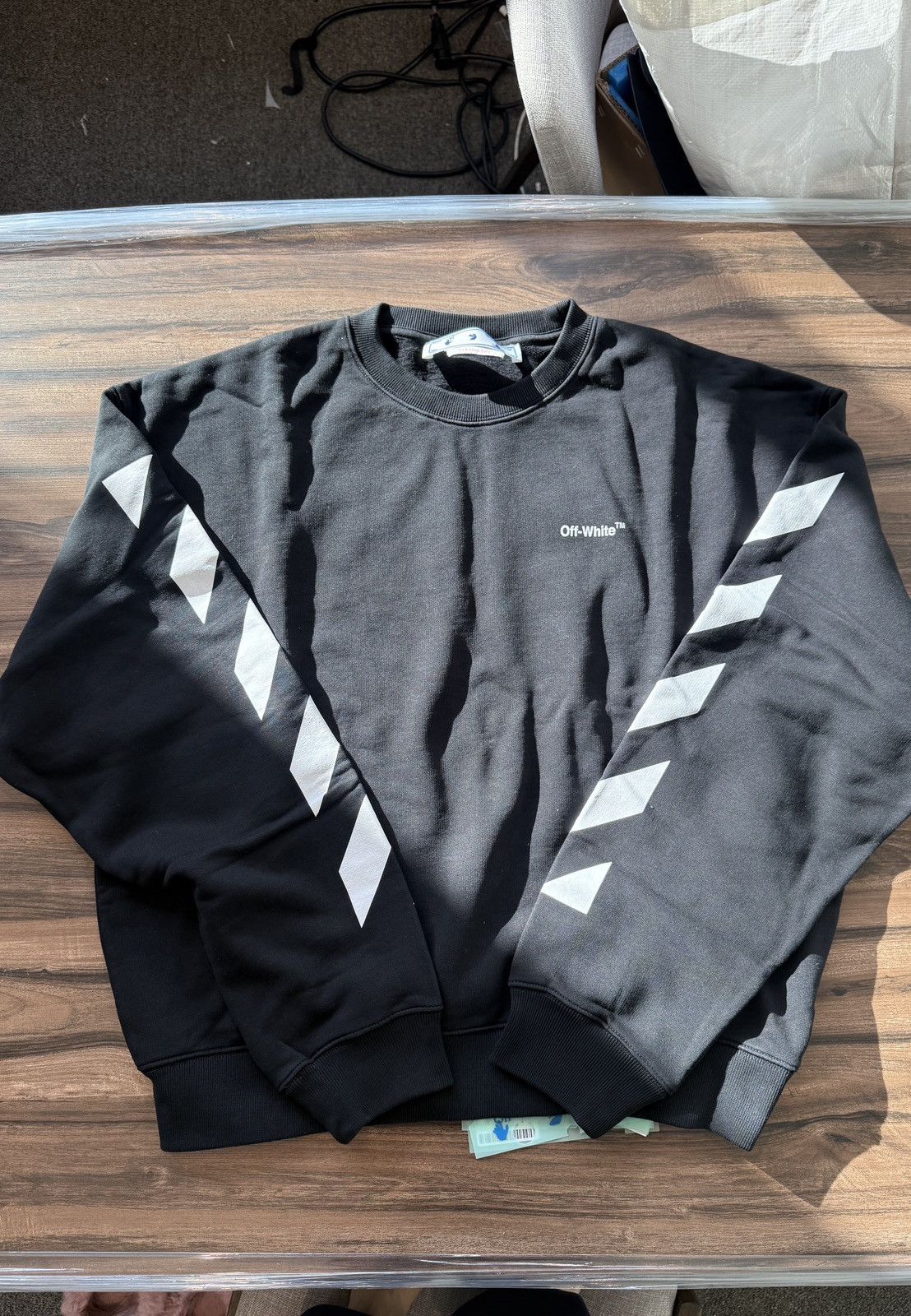 Off-White Off-White Logo Crewneck NWT size XL Size US XL / EU 56 / 4 - 1 Thumbnail