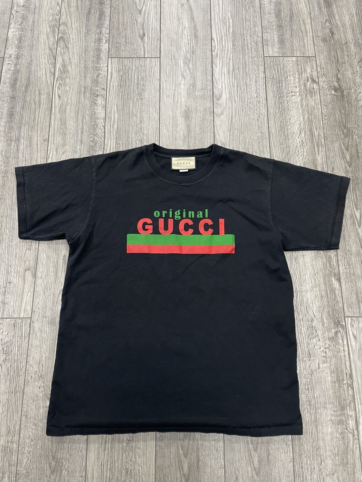 Gucci S-Gucci Originals Print Oversized Black Tee Size US S / EU 44-46 / 1 - 1 Thumbnail