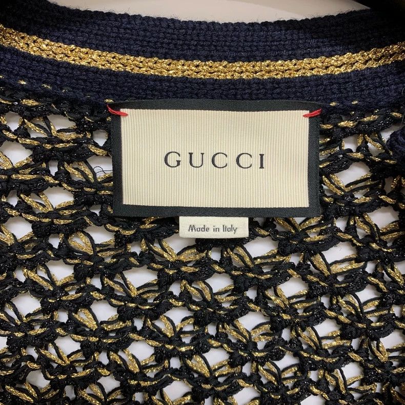Gucci Gucci Vintage hollow woven heavyweight handmade floral jack Size XXS / US 00 / IT 34 - 4 Thumbnail
