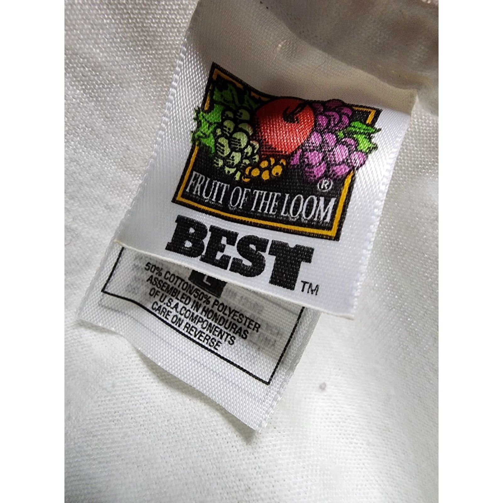 Fruit Of The Loom VINTAGE Diadora British Soccer Camp T Shirt Mens L White Cotton Logo 90s Sports Shirt Mens Size US L / EU 52-54 / 3 - 5 Thumbnail