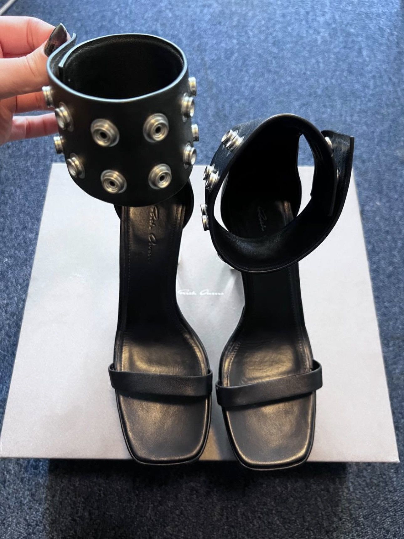 Rick Owens Rick Owens 23ss Munimal Grill Leather Platform Sandals Heels Size US 8 / IT 38 - 8 Thumbnail