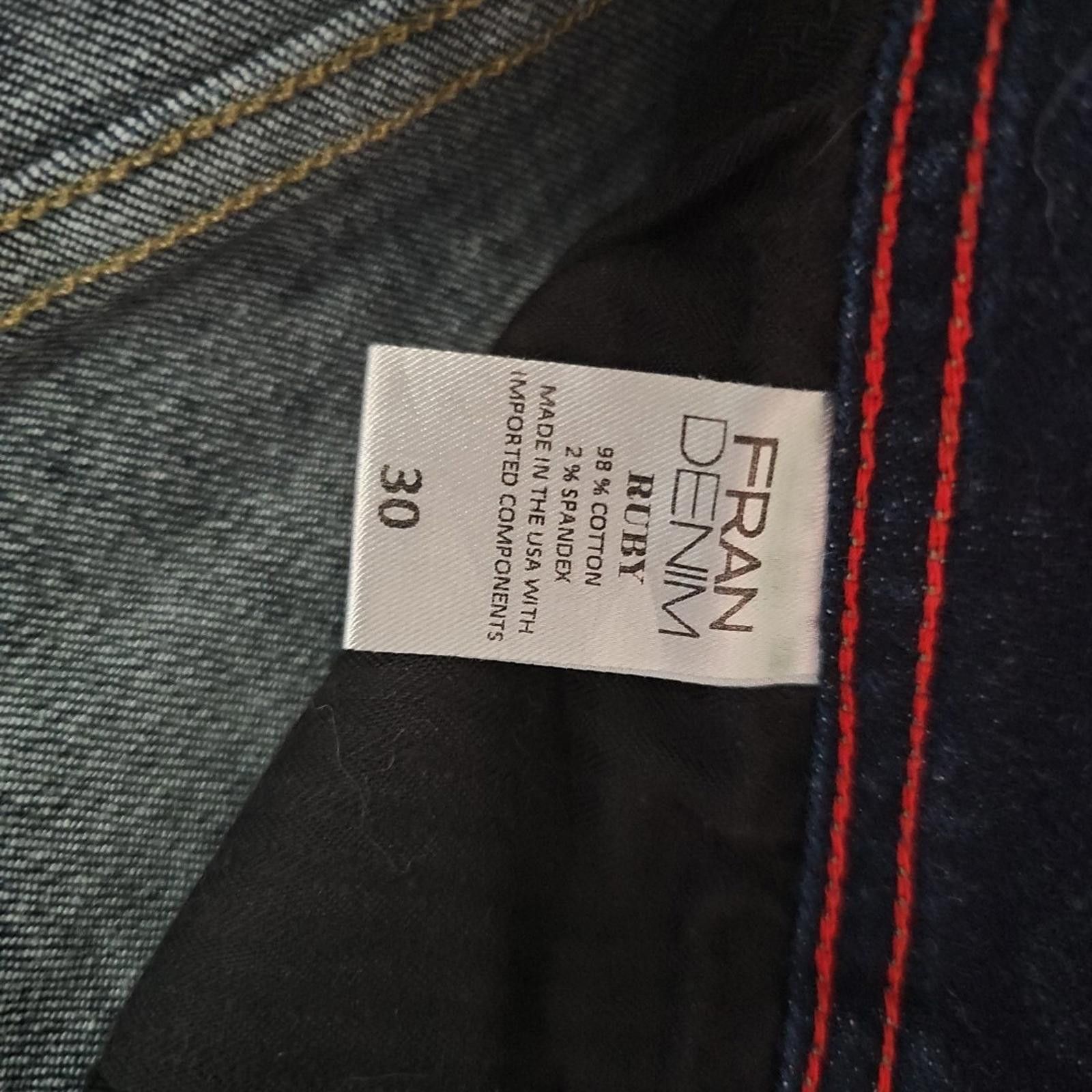 Other Fran Denim Ruby Sz 30 Cutoff Jean Shorts USA MADE Size 30" / US 8 / IT 44 - 4 Thumbnail