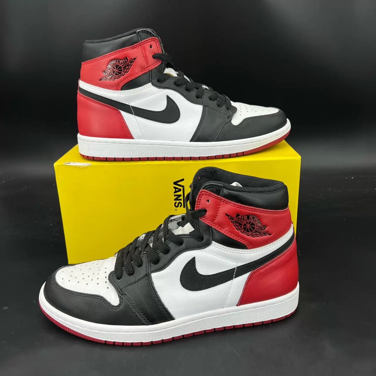 Nike AJ1 Black Toe 44 (Worn 1x, Near New) Boxed Size US 11 / EU 44 - 3 Thumbnail