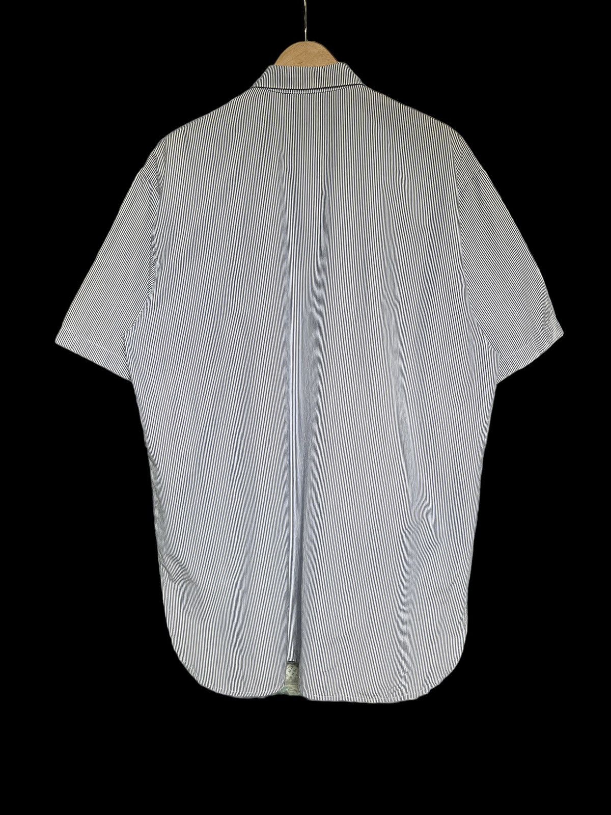 Yohji Yamamoto 1990 Yohji Yamamoto Workshop Striped Oversized Shirt Size US XL / EU 56 / 4 - 2 Thumbnail