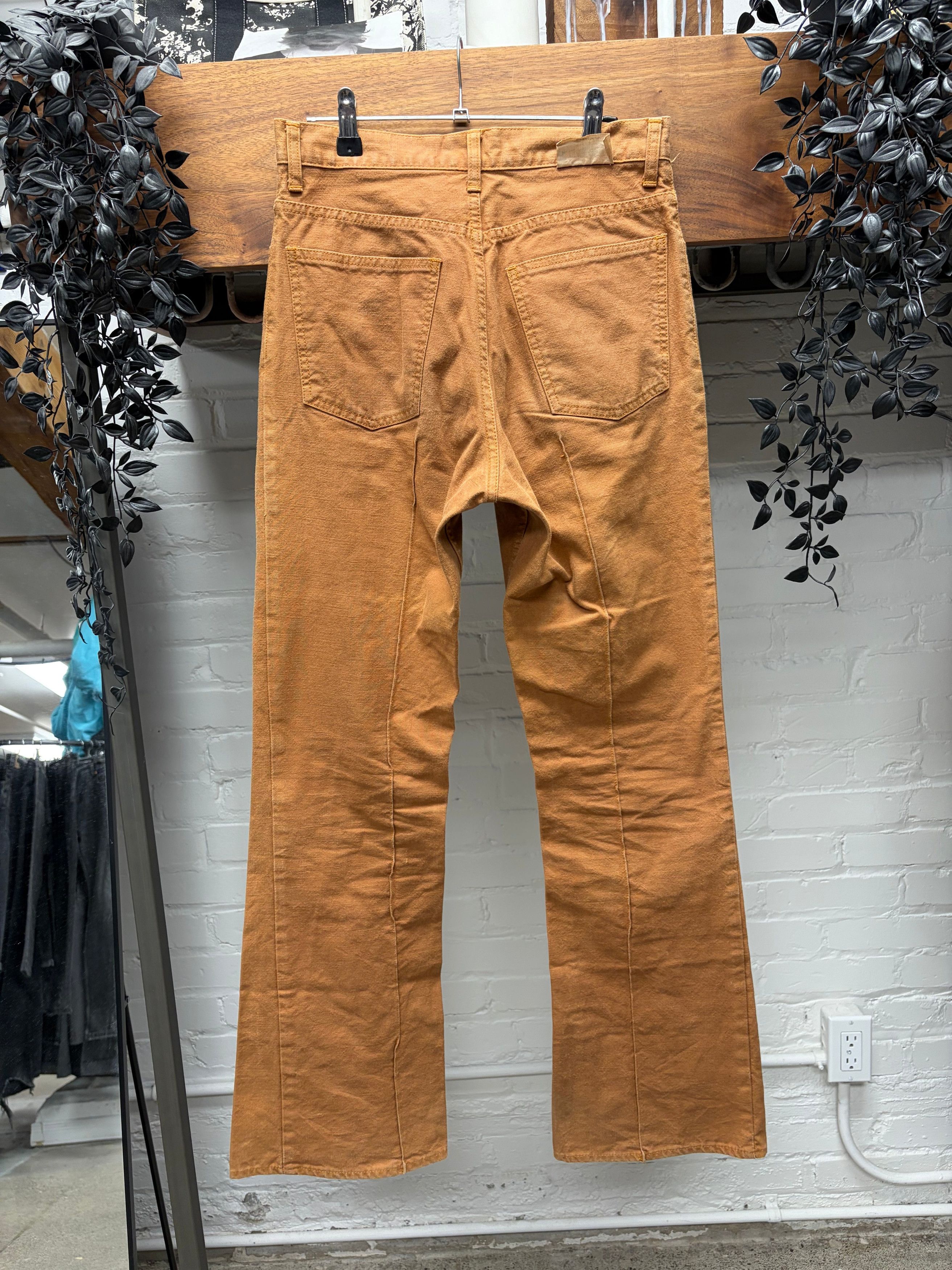 Kapital Kapital ‘Rat Flare’ Pleated Orange Japanese Denim Size US 30 / EU 46 - 3 Thumbnail