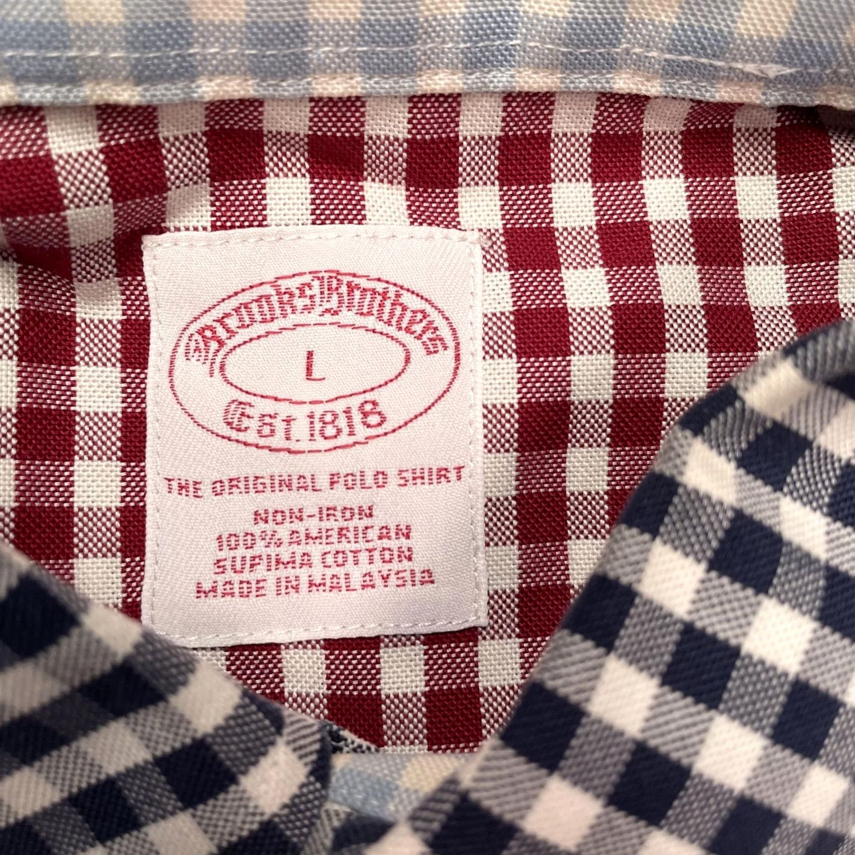 Brooks Brothers Brooks Brothers Shirt Mens Large Multicolor Check Non Iron Long Sleeve Button-Up Cotton Non-Iron Button-Down Collar Casual Size US L / EU 52-54 / 3 - 2 Thumbnail