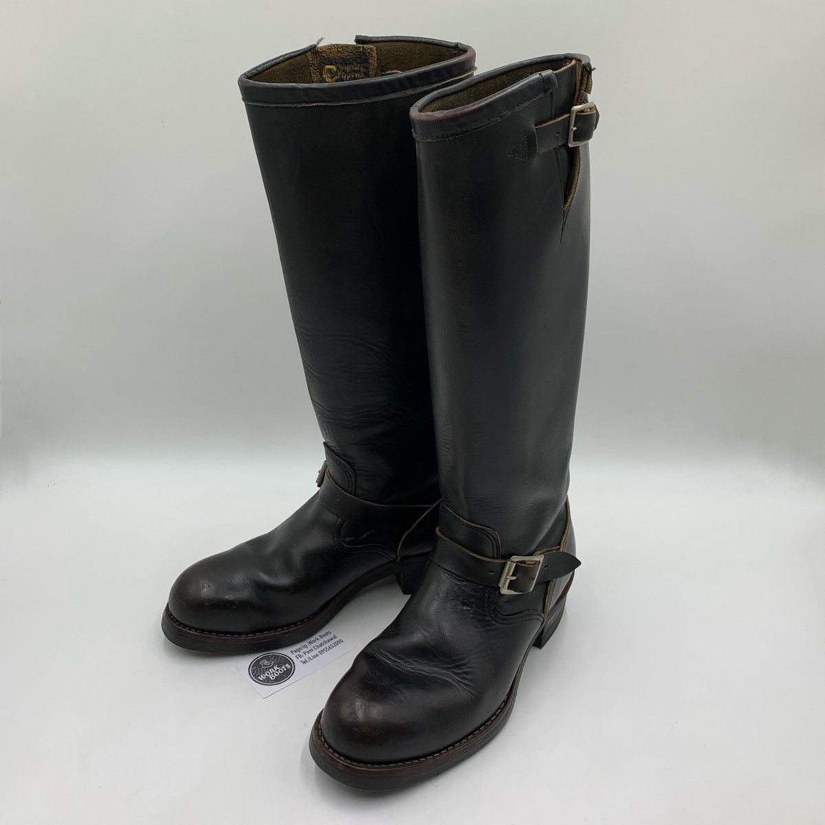 image of VTG 50's Chippewa Horsehide 8D Shoes in Black, Men's