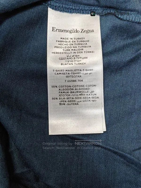 Ermenegildo Zegna Ermenegildo Zegna Men's Knit T-Shirt. Size US XL / EU 56 / 4 - 2 Thumbnail