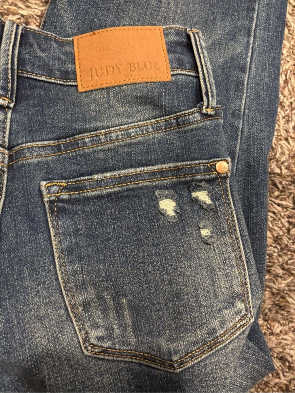Judy Blue Judy Blue Distressed Slim Fit Jeans Size 26" / US 2 / IT 38 - 2 Thumbnail