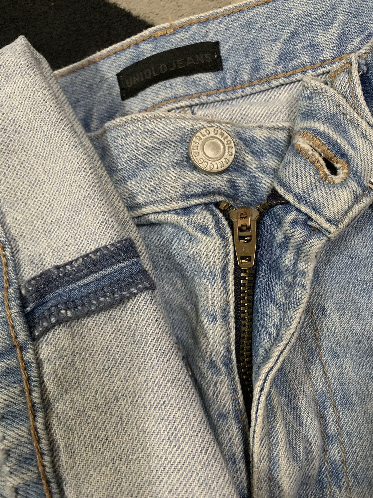 Undercover × Uniqlo Vintage Uniqlo Faded Straight Leg Distressed Grunge Jeans Size US 27 - 16 Thumbnail