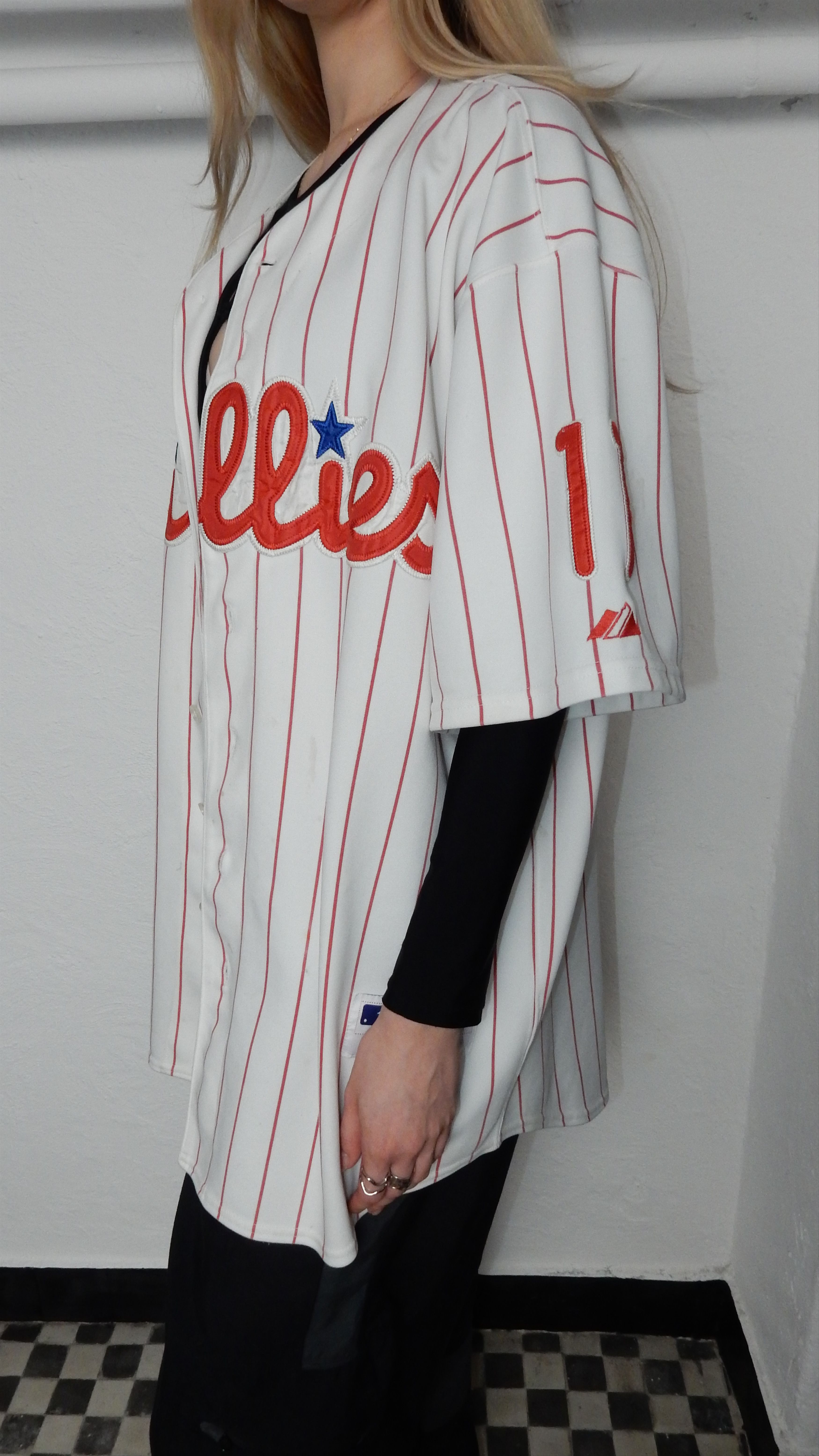 MLB × Majestic Majestic Phillies Rollins MLB white red jersey - XXL Size US XXL / EU 58 / 5 - 3 Thumbnail