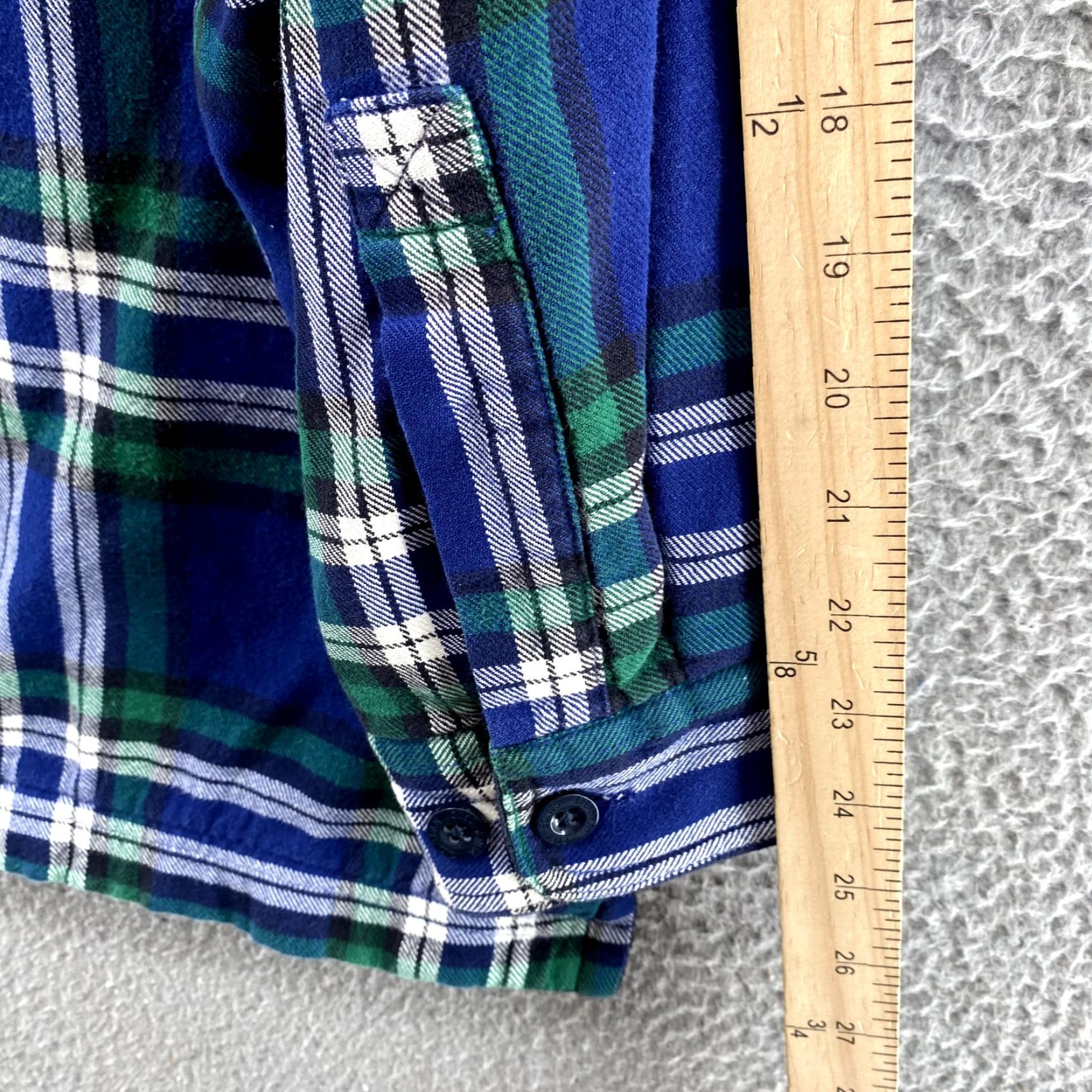 Vintage L.L.Bean Shirt Men Large Blue Plaid Fleece Lined Shacket Outdoor Fall Cabin Gorp Size US L / EU 52-54 / 3 - 7 Thumbnail