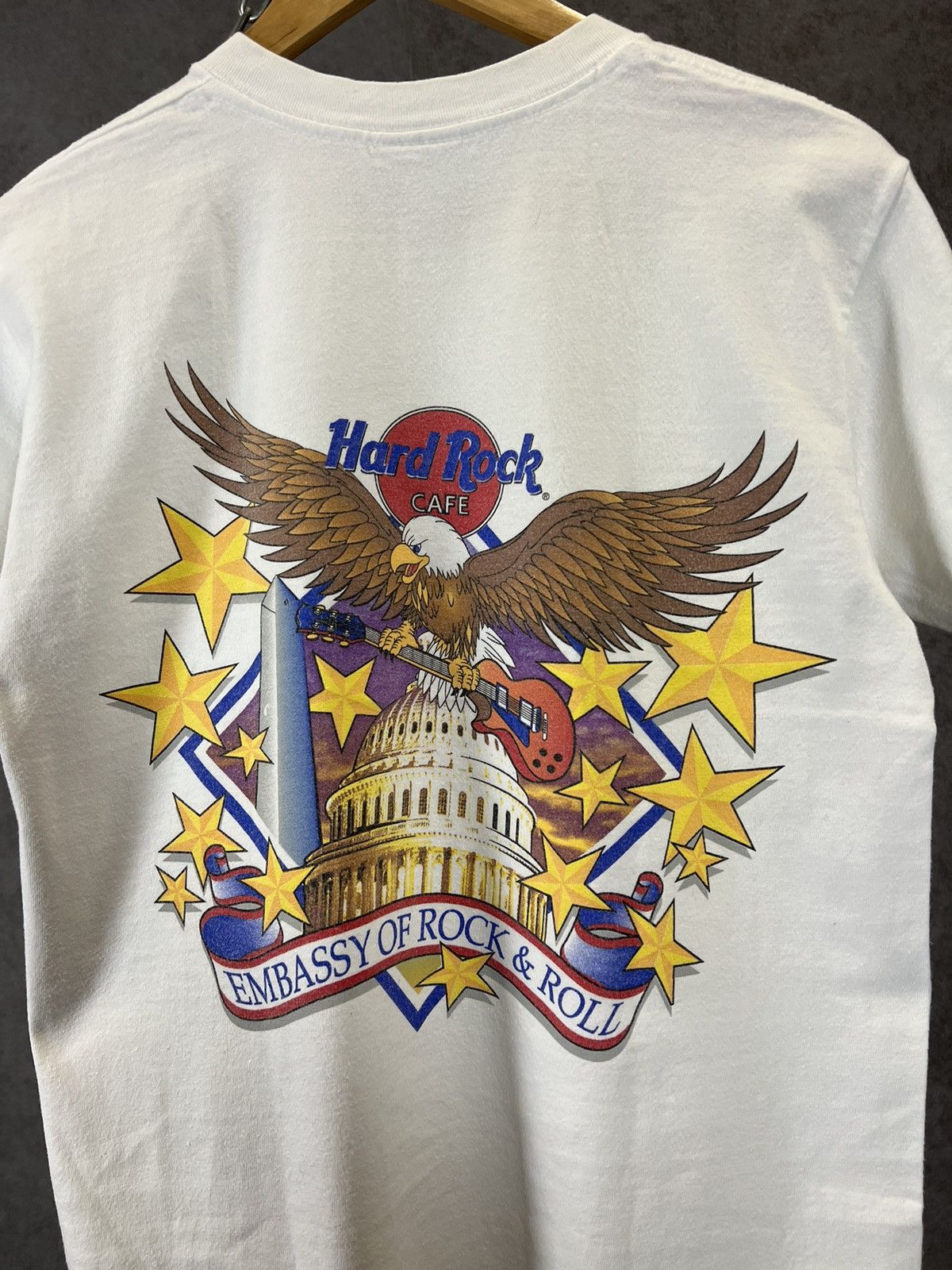Hard Rock Cafe Hard Rock Cafe Washington D.C vintage made in USA tee Size US S / EU 44-46 / 1 - 6 Thumbnail