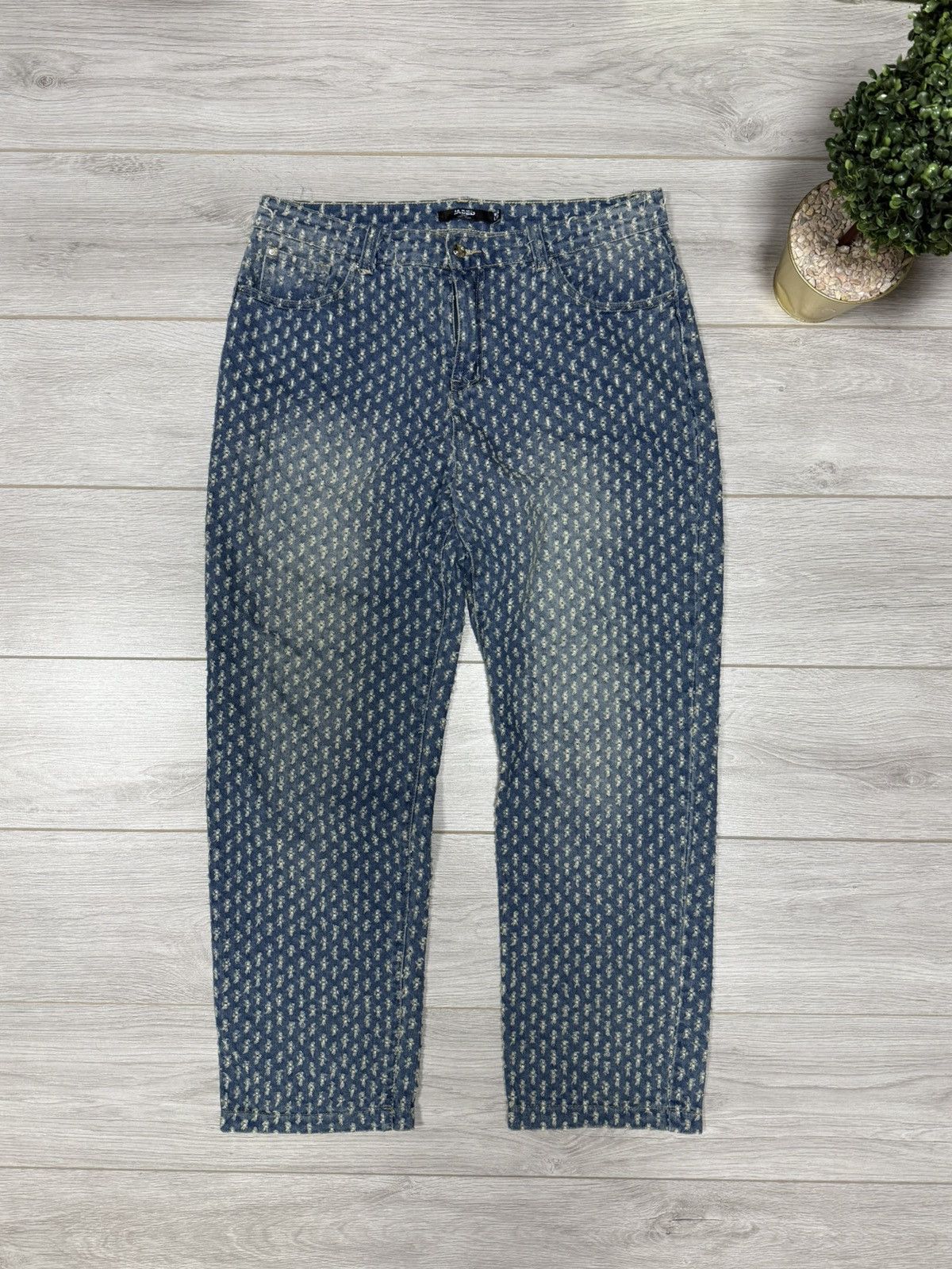 Jaded London Jaded London ripped distressed Perforated jeans Size US 36 / EU 52 - 1 Thumbnail