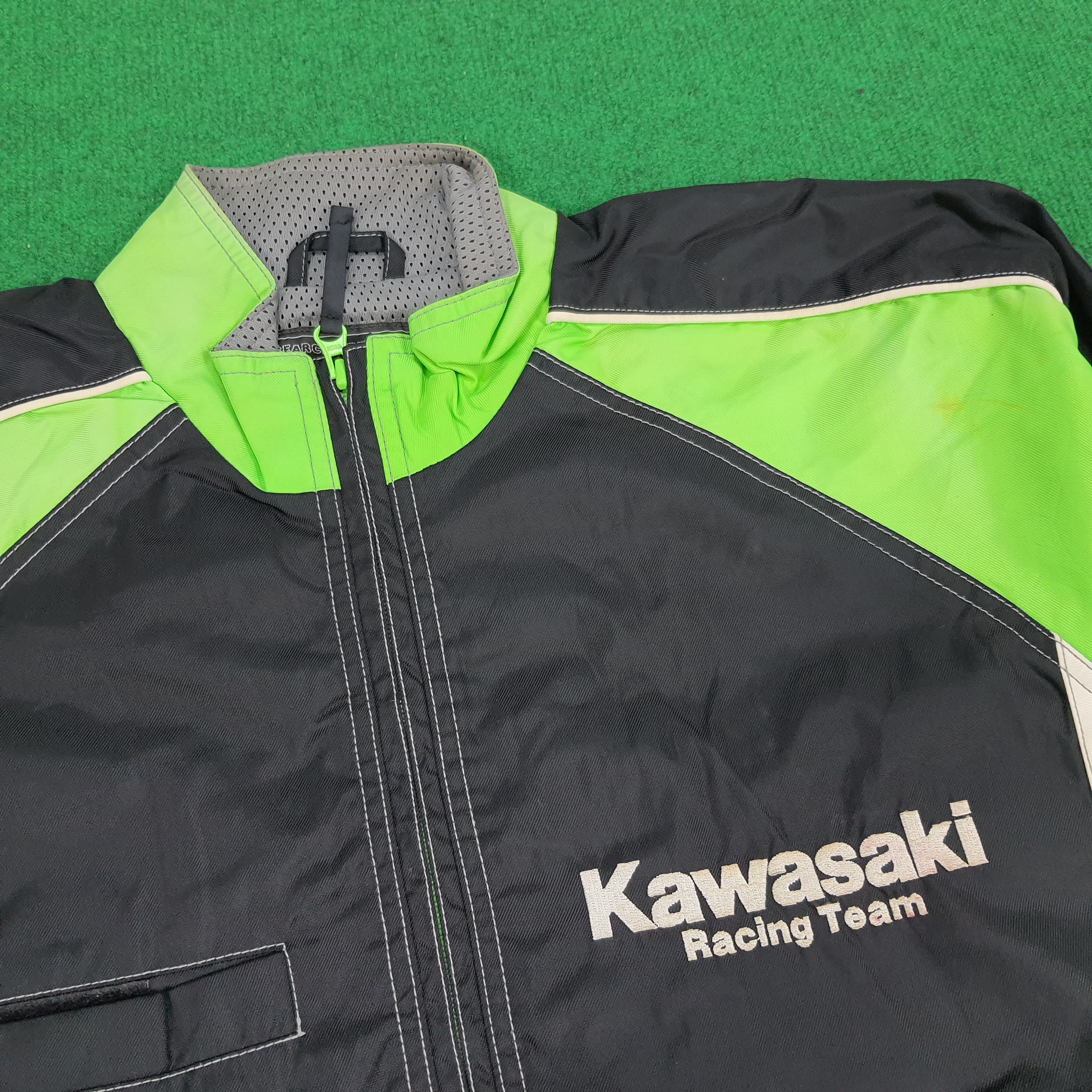 Japanese Brand × Vintage Vintage Kawasaki Racing Team Biker Jacket Size US L / EU 52-54 / 3 - 5 Thumbnail