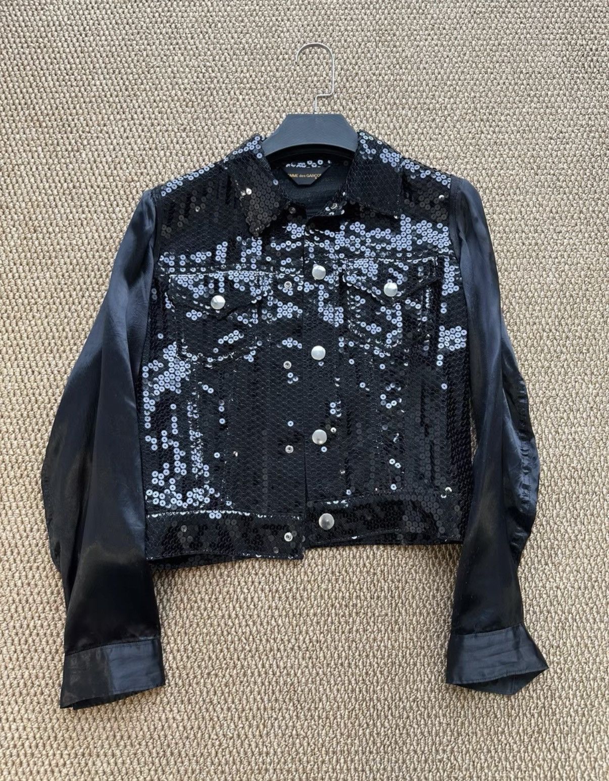 Comme des Garcons Comme des Garçons Sequin Panel Cropped Jacket K23 Size US M / EU 48-50 / 2 - 1 Thumbnail