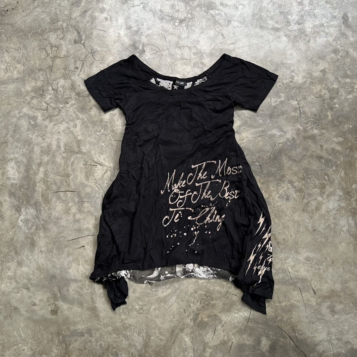 Japanese Brand 2000’s Garnet Japanese Vkei Style Skull Mesh Shirt Size M / US 6-8 / IT 42-44 - 2 Thumbnail