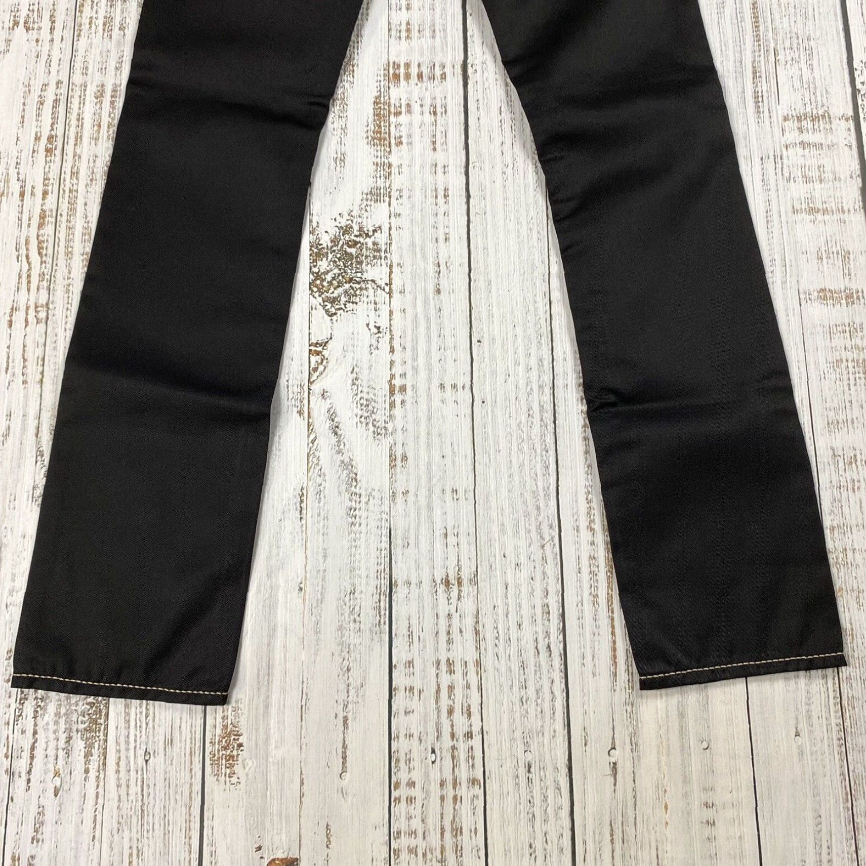 Eytys EYTYS Jeans 26 Black TAR Accented Designer Rick Owens 33.5L Glossy Size US 26 / EU 42 - 8 Thumbnail