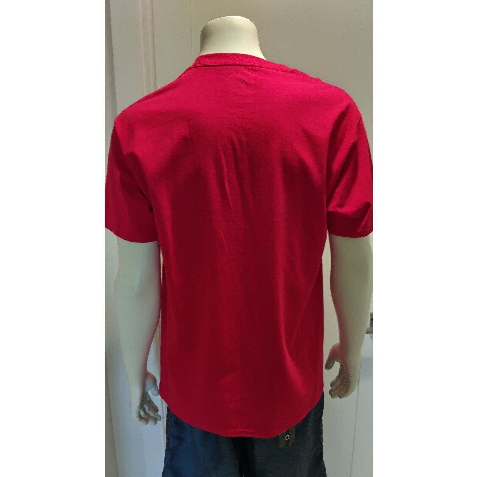 Disney Iconic Mickey Mouse Head Melting On A Red Tshirt Men's Large Size US L / EU 52-54 / 3 - 3 Thumbnail
