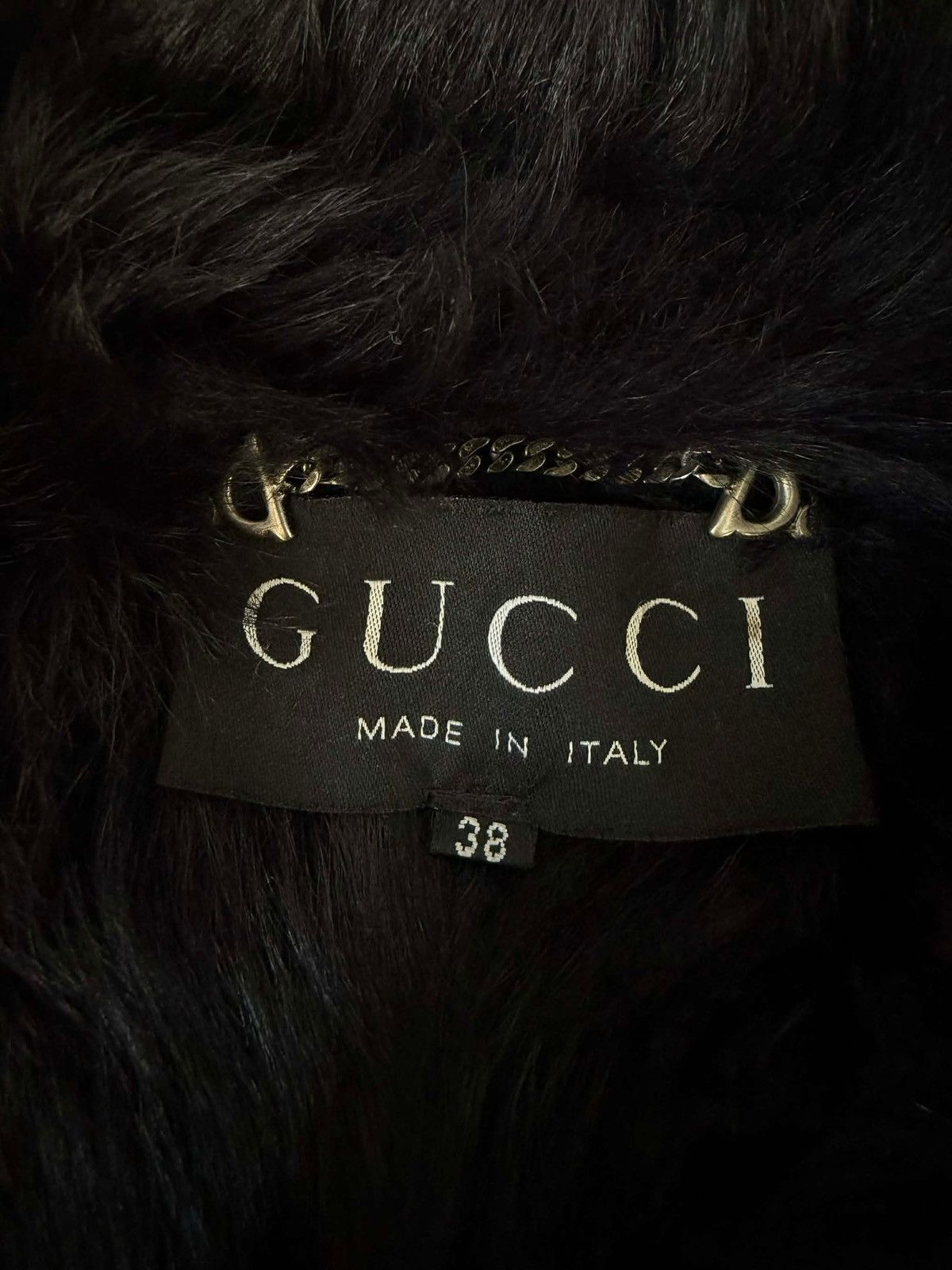 Gucci 2000’s Gucci by Tom Ford Black Shearling Leather Coat Size XS / US 0-2 / IT 36-38 - 9 Thumbnail