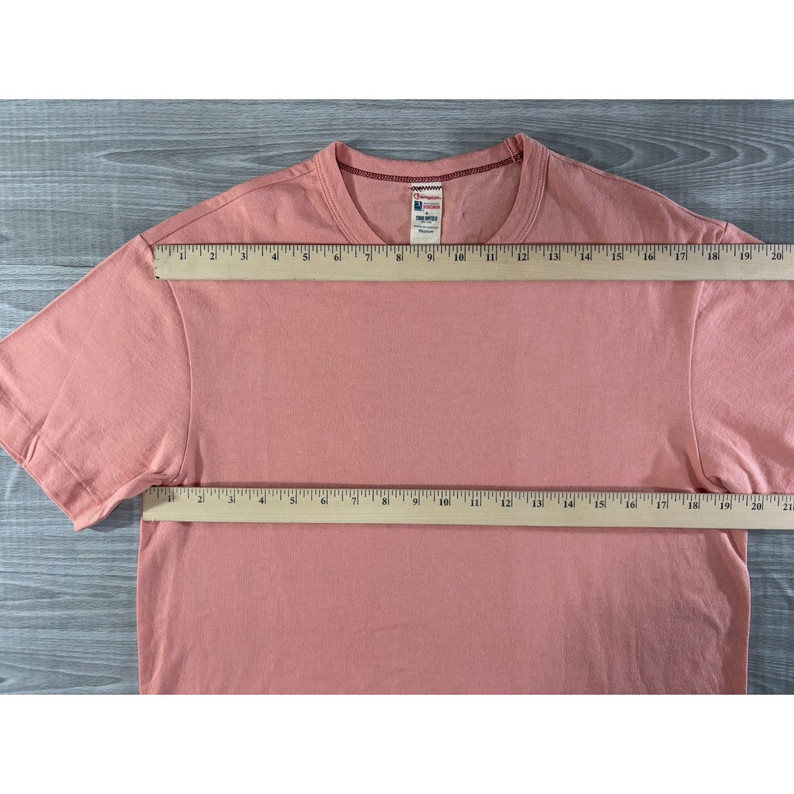 Champion Champion X Todd Snyder Short Sleeved T-Shirt Sz M color Salm Size US M / EU 48-50 / 2 - 5 Thumbnail