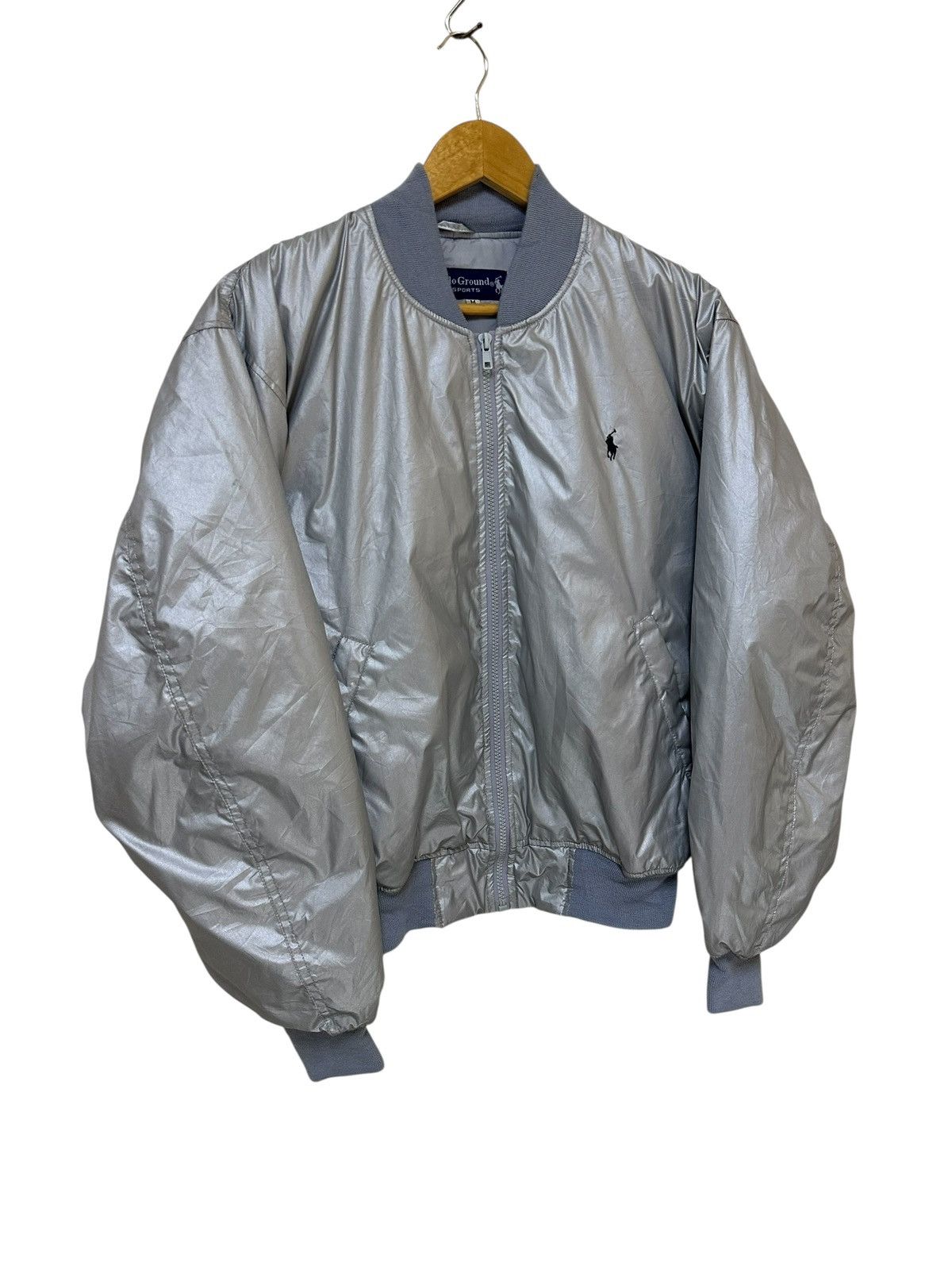Vintage Vintage Polo Ground MA-1 Style Flight Jacket Size US M / EU 48-50 / 2 - 3 Thumbnail