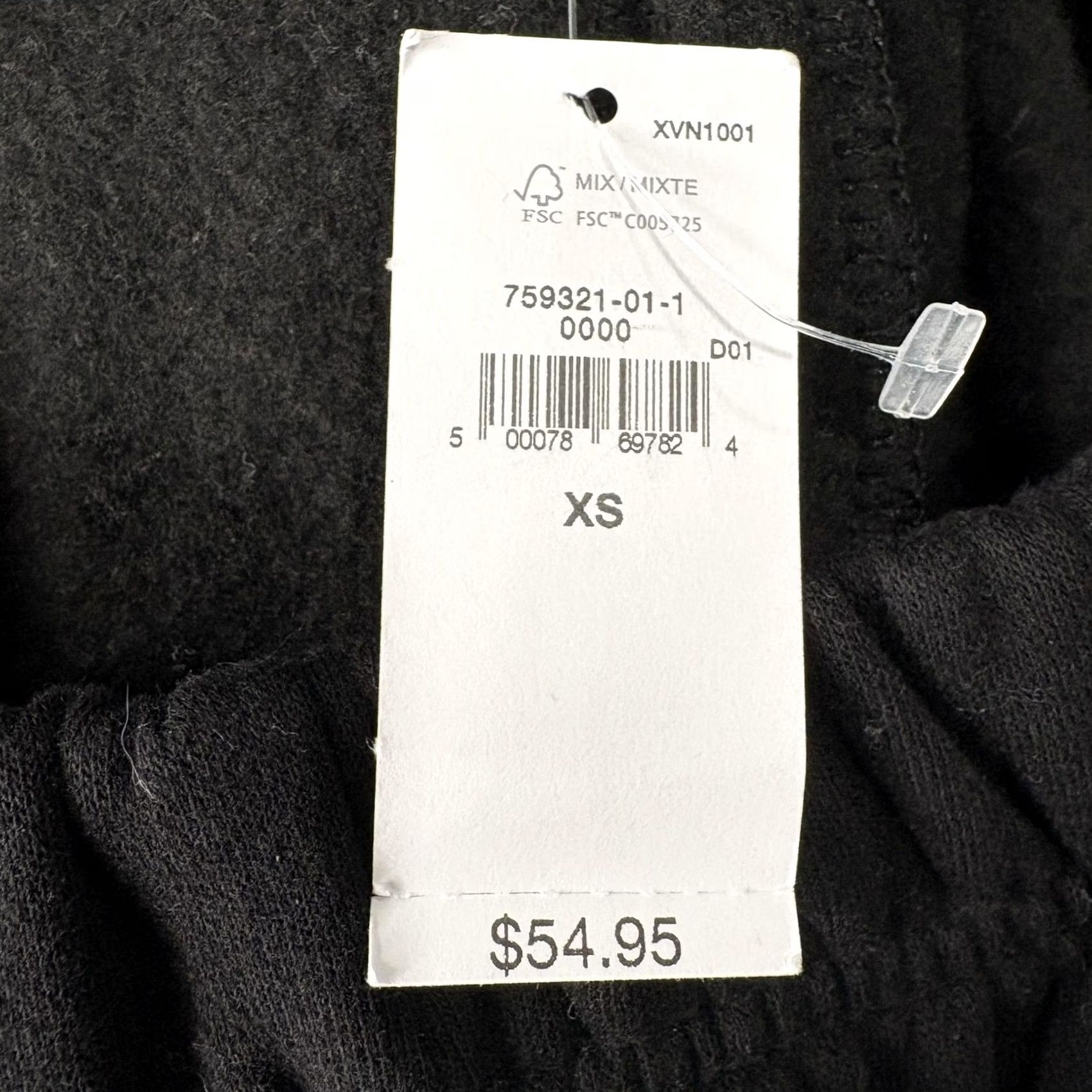 Gap Gap Fleece Sweatpants Womens XS Black Relaxed High Rise Elastic Waist Lounge NWT Size 26" / US 2 / IT 38 - 7 Thumbnail