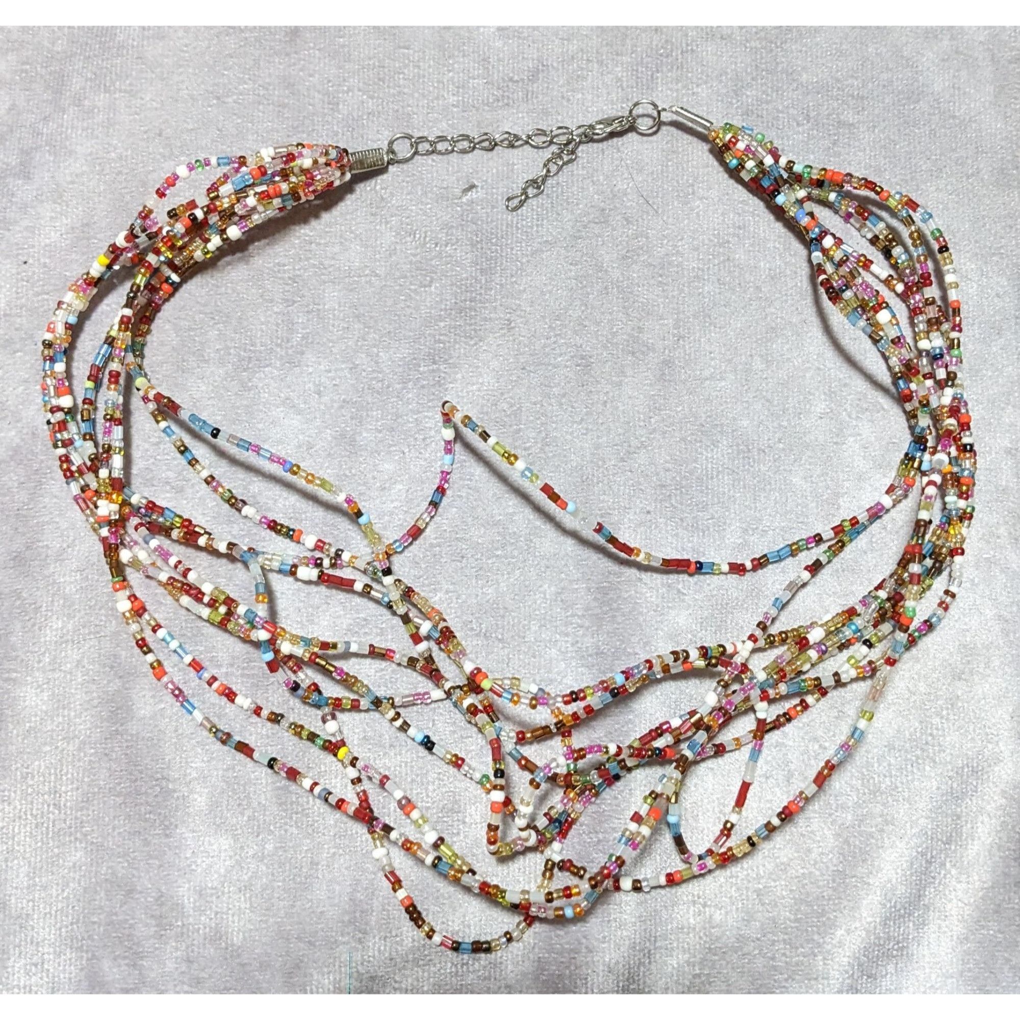 Other Chaotic Rainbow Beaded Necklace Size ONE SIZE - 8 Thumbnail