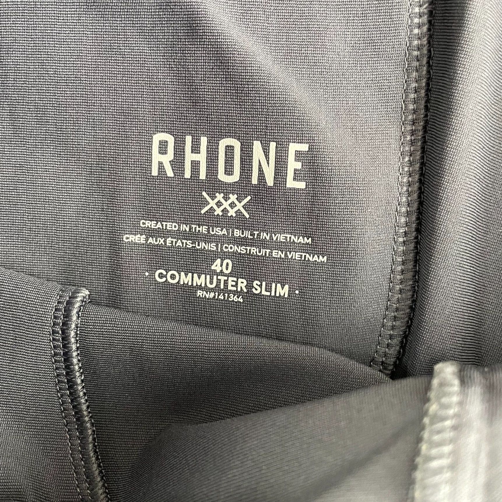 Rhone Rhone Commuter Pants Men 40x30 Iron Grey Performance Classic Fit Golf NWOT Size US 40 / EU 56 - 2 Thumbnail