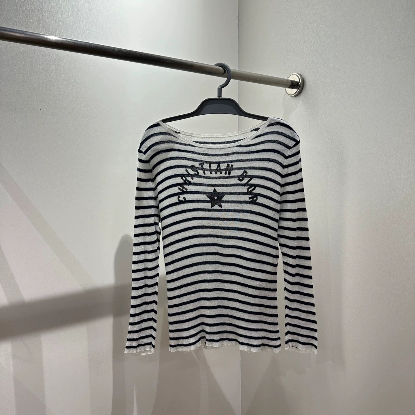 Christian Dior Monsieur Christian Dior 25 EA Striped Star Logo Linen LS 36 Size XS / US 0-2 / IT 36-38 - 1 Thumbnail