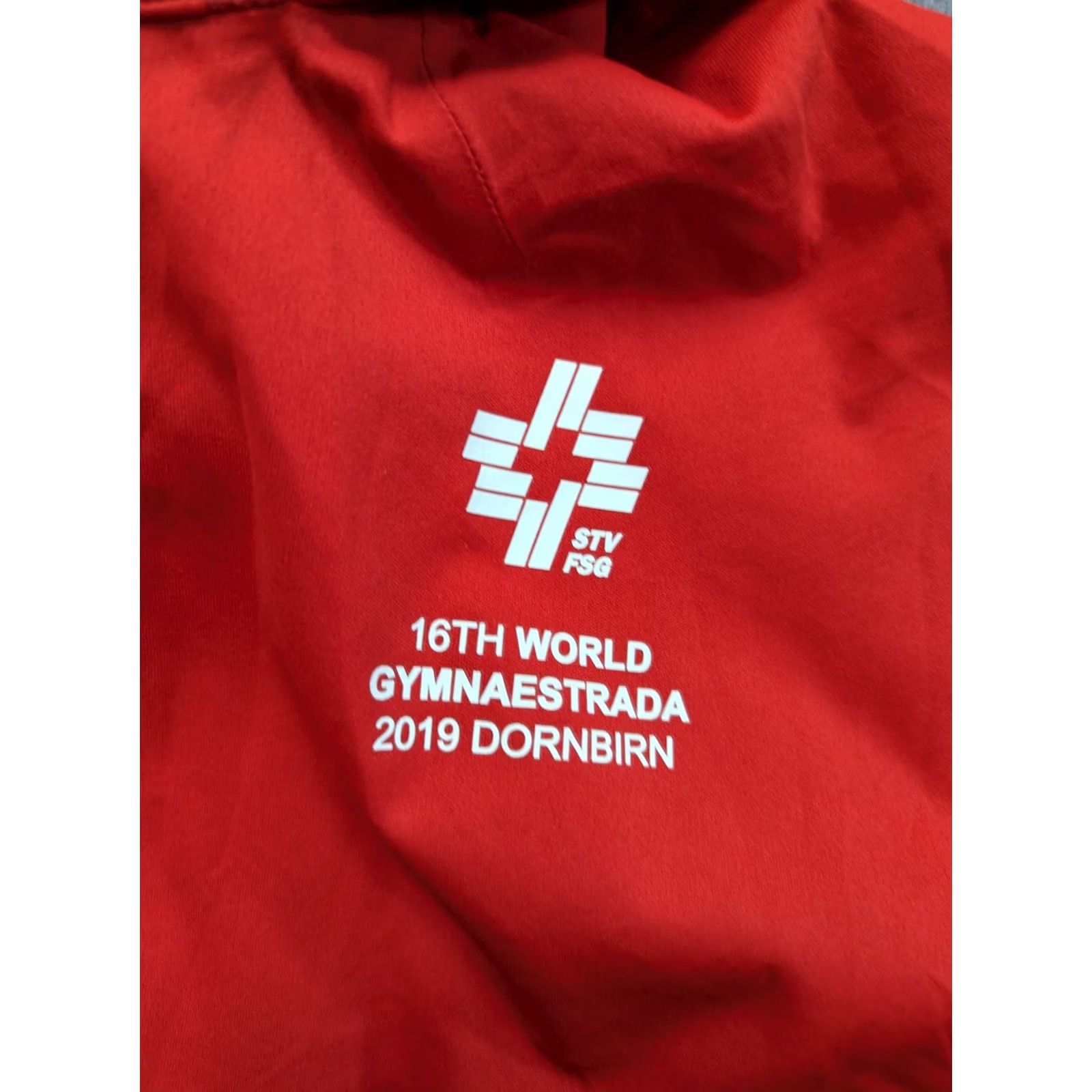 Asics ASICS 16TH WORLD GYMNAESTRADA 2019 DORNBIRN Red Track Jacket Womens S Size S / US 4 / IT 40 - 7 Thumbnail
