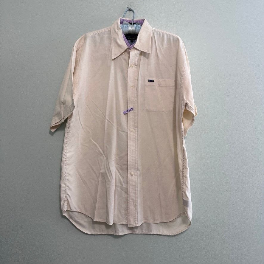 Alexander Julian Alexander Julian cream short sleeve button down Size US L / EU 52-54 / 3 - 2 Thumbnail