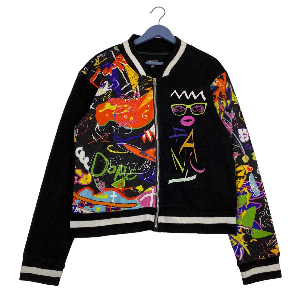 Vintage Vintage Royal Blue Sweater All Over Print Full Zip Size 2XL Size US XL / EU 56 / 4 - 1 Thumbnail