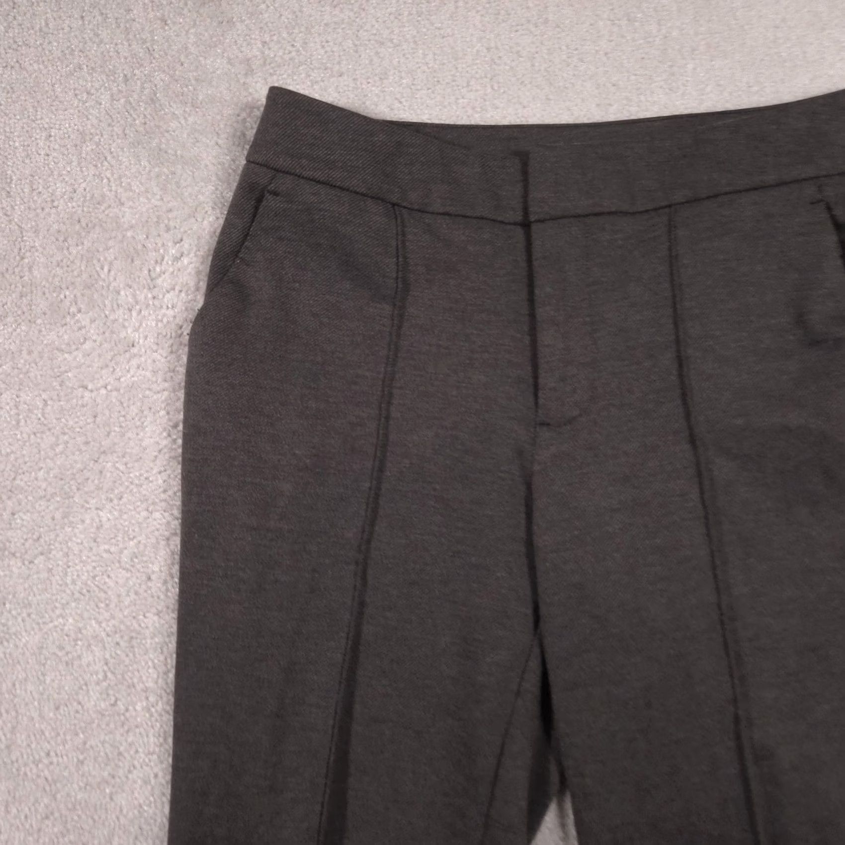 Nine West Nine West Dress Pants Womens 12 Gray Ponte Slim Tapered Fit Stretch Work Career Dress Pants Size 34" / US 12 / IT 48 - 4 Thumbnail
