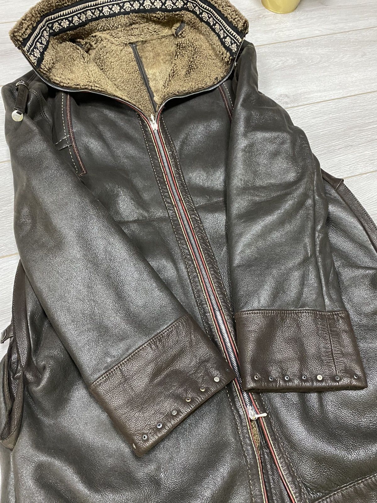 Marithe + Francois Girbaud Marithe Francois Girbaud RARE sheepskin leather coat Size US L / EU 52-54 / 3 - 11 Thumbnail