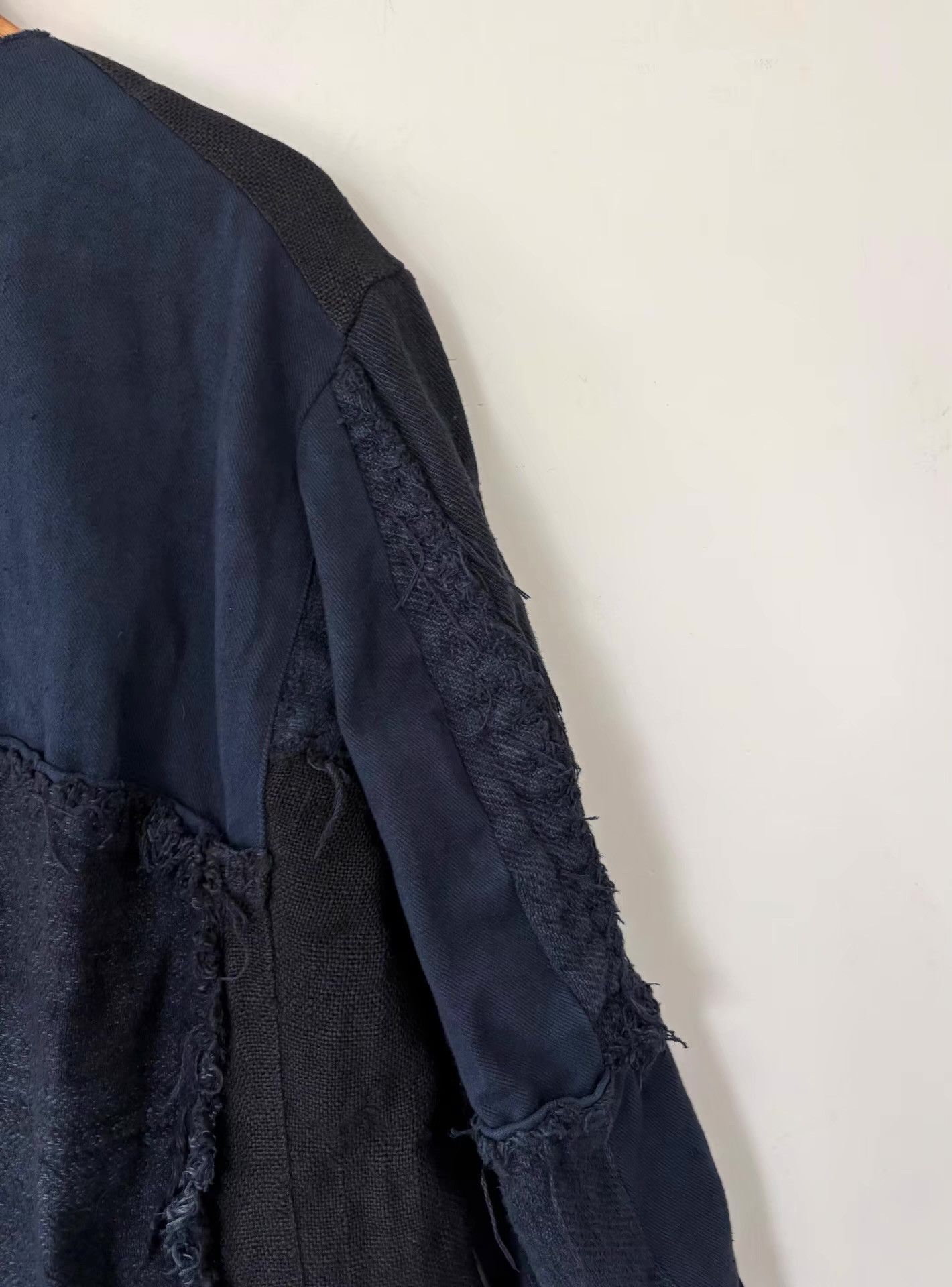By Walid By Walid Men's Nomadic-Style Paneled Linen Long Coat Ｑ21 Size US L / EU 52-54 / 3 - 2 Thumbnail