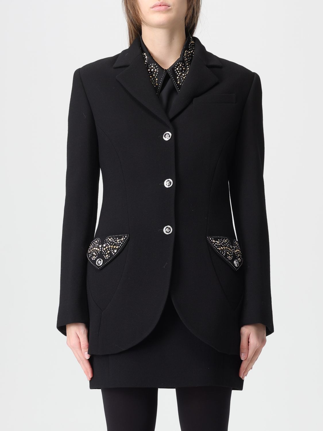 Versace Versace Jacket Woman Black Size S / US 4 / IT 40 - 1 Thumbnail