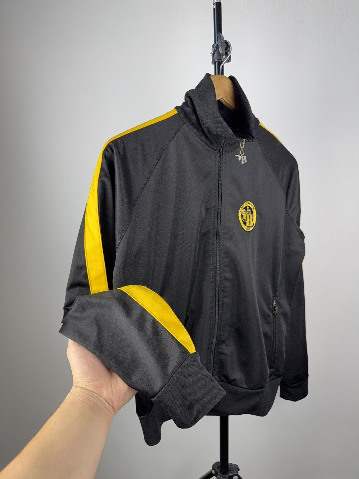 Other Vintage 90s BSC Young Boys Track Jacket Black Yellow Zip XS Size US XS / EU 42 / 0 - 4 Thumbnail