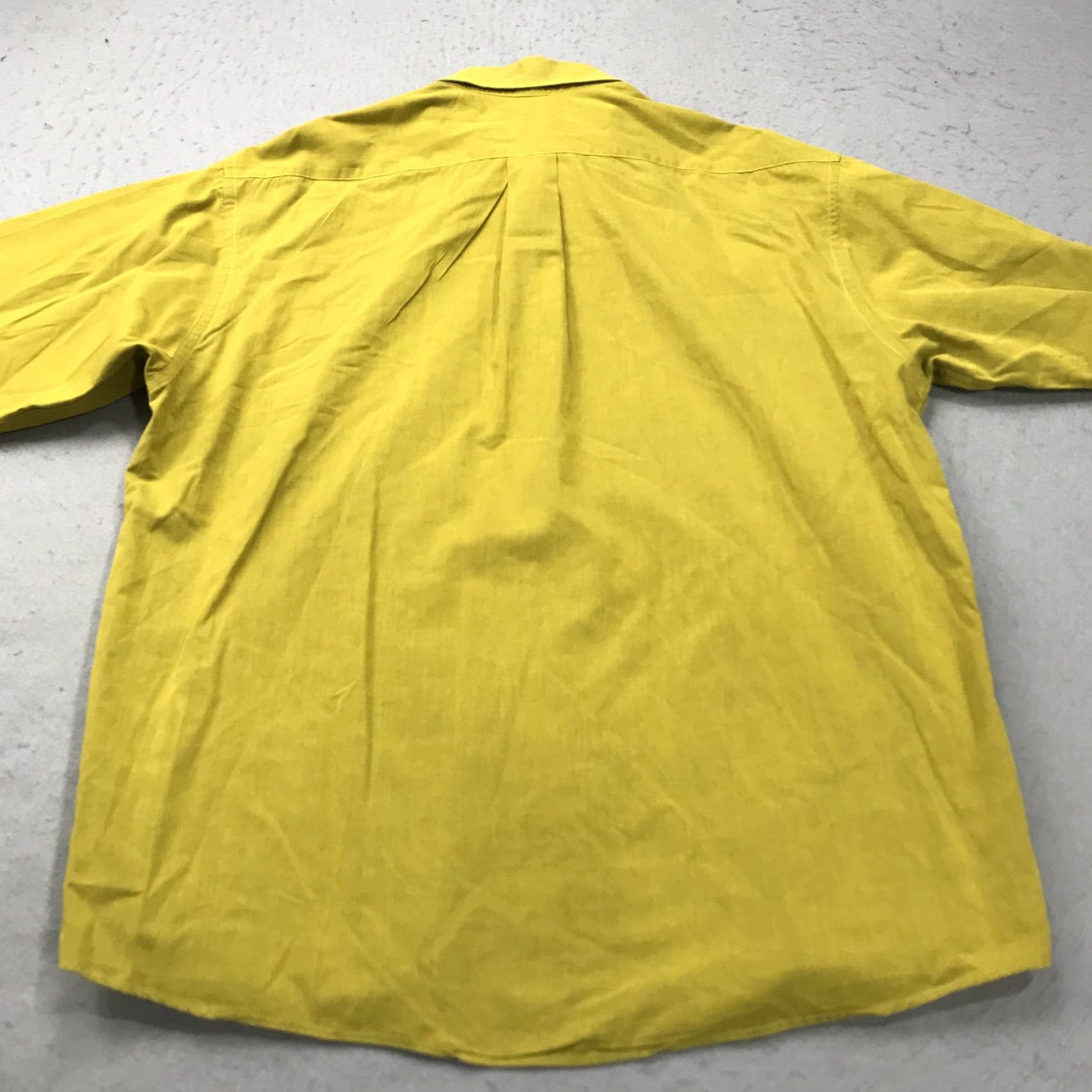 Kenzo KENZO Shirt Mens XL 3 Yellow Green Homme Paris Made France Casual Long Sleeve Button-Up Cotton Vintage Size US XL / EU 56 / 4 - 6 Thumbnail