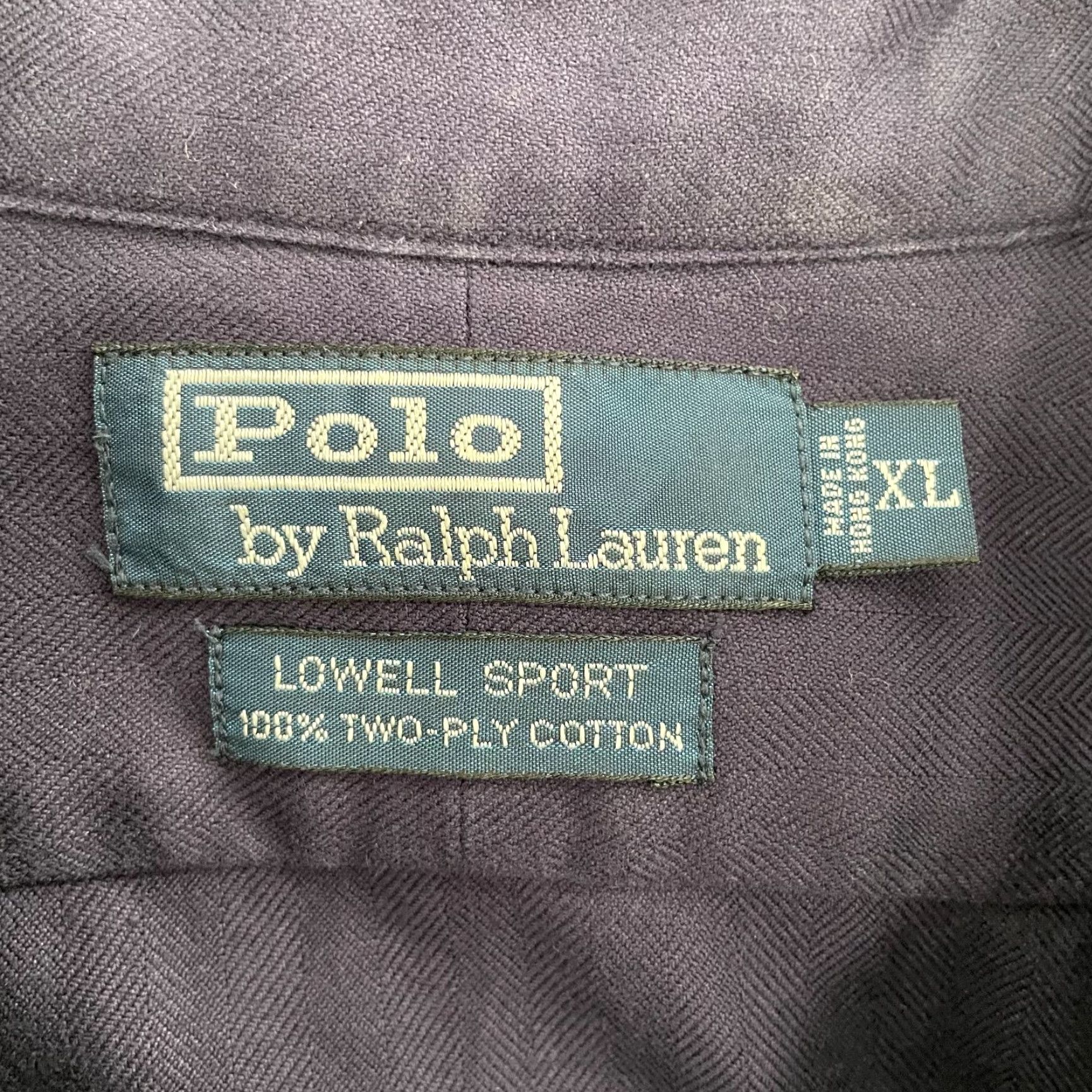 Polo Ralph Lauren Polo Ralph Lauren Shirt Adult XL Purple Lowell Sport Two-Ply Cotton Long Sleeve - Vintage Button-Up, Classic, Preppy, Men's Shirt Size US L / EU 52-54 / 3 - 4 Thumbnail