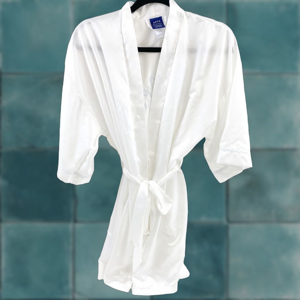 Apt. 9 Apt. 9 Robe Womens S White Wedding Mrs. Womens S White Wedding Apt. 9 Robe Size ONE SIZE - 1 Thumbnail
