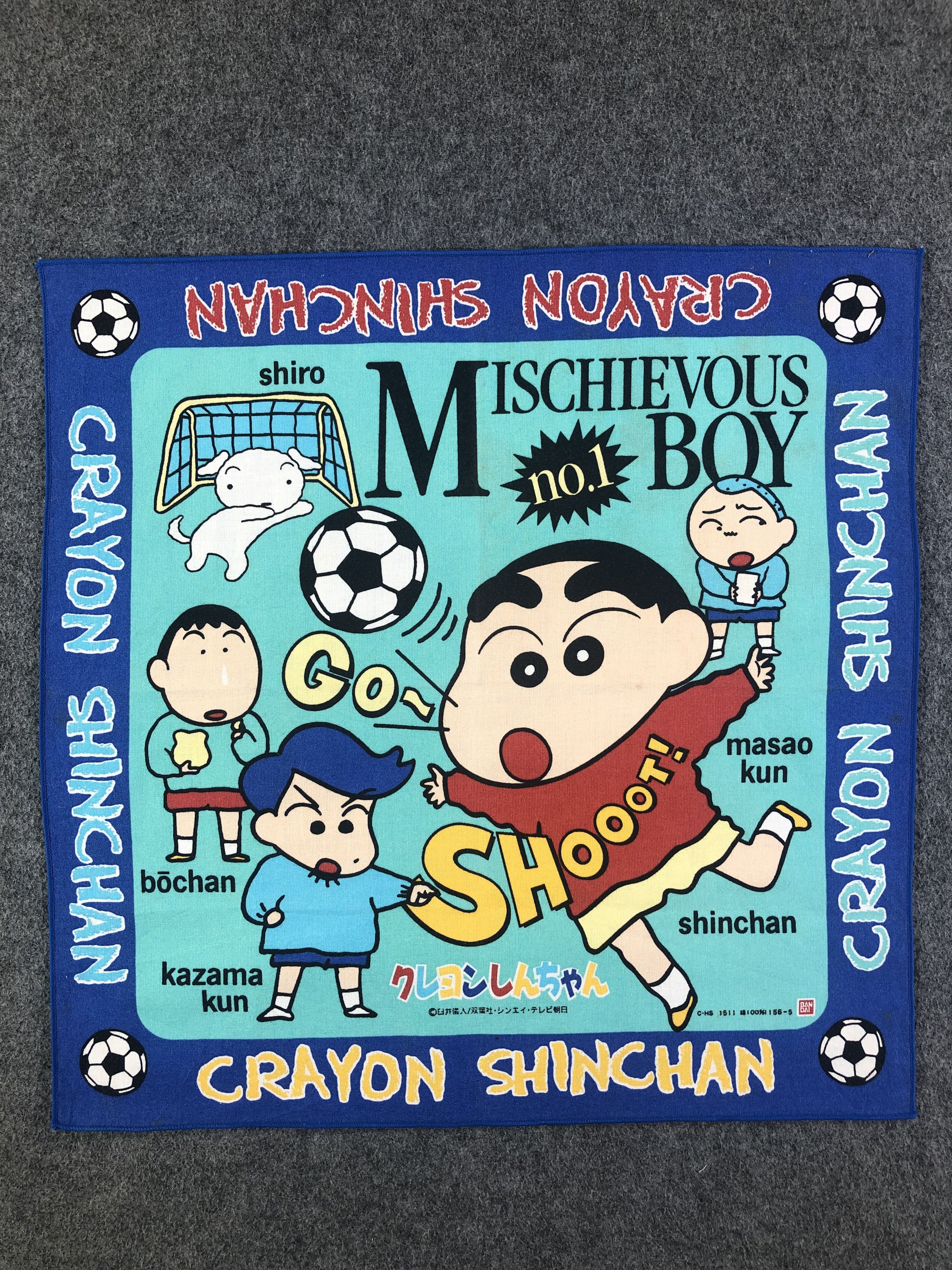 Anime × Cartoon Network × Japanese Brand Crayon Shin Chan Handkerchief / Bandana / Neckerchief Size ONE SIZE - 1 Thumbnail