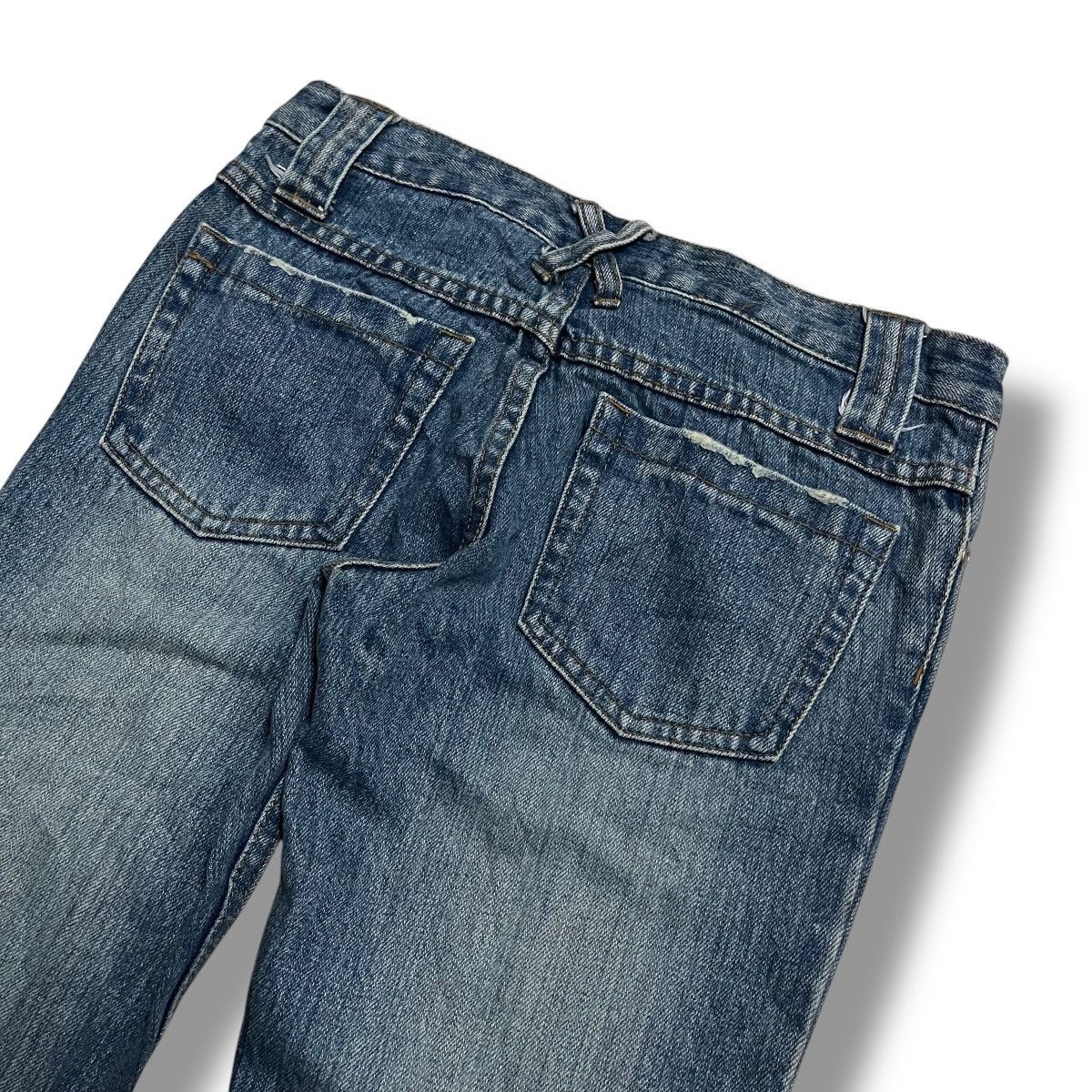 If Six Was Nine × Japanese Brand × Le Grande Bleu (L.G.B.) FLARE🔥 SPICE RICHE WASHED BLUE DENIM PANT Size 29" - 12 Thumbnail