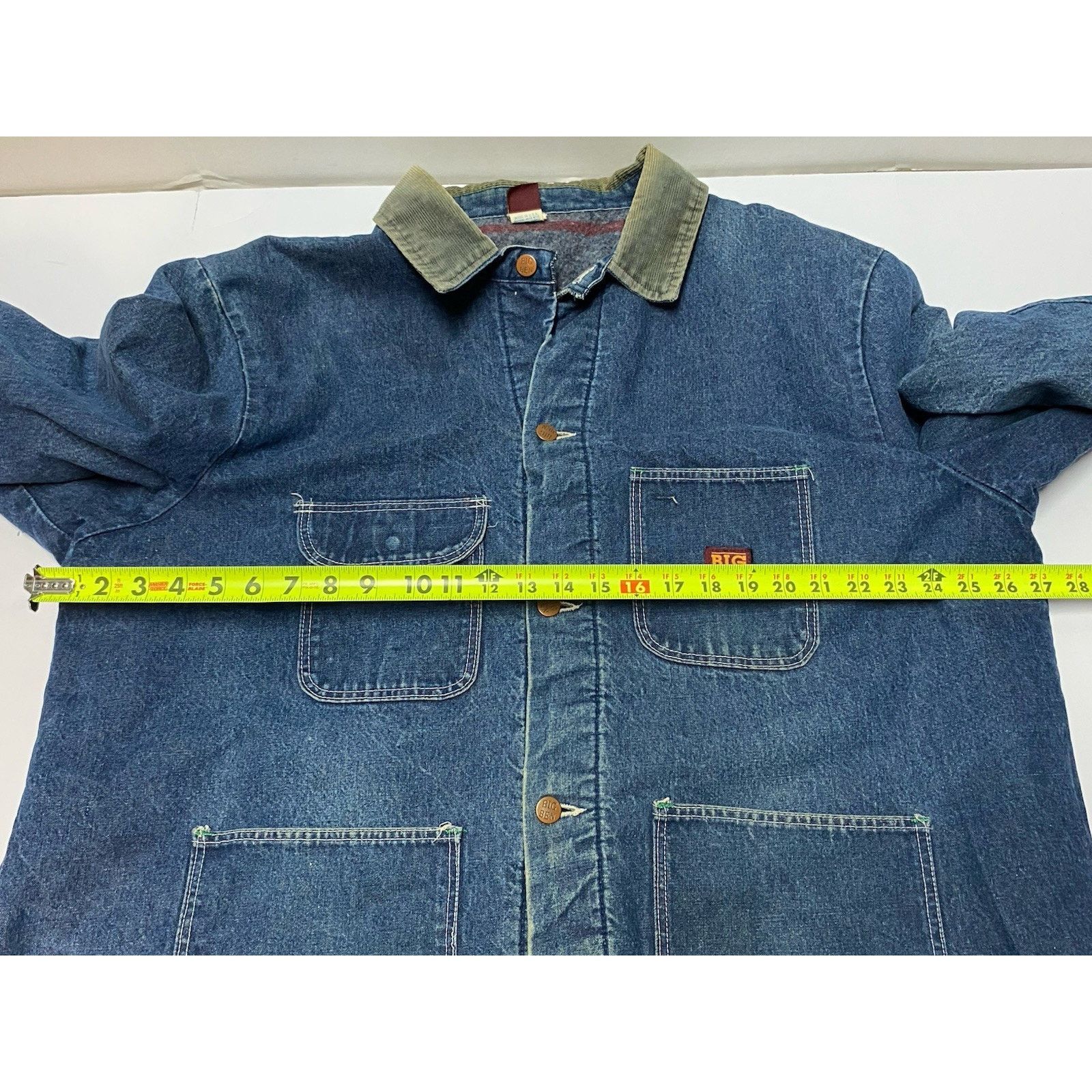 Wrangler Vtg 70'S-80'S Wrangler Big Ben Denim Coat USA Size XXL 52 Size US XXL / EU 58 / 5 - 4 Thumbnail