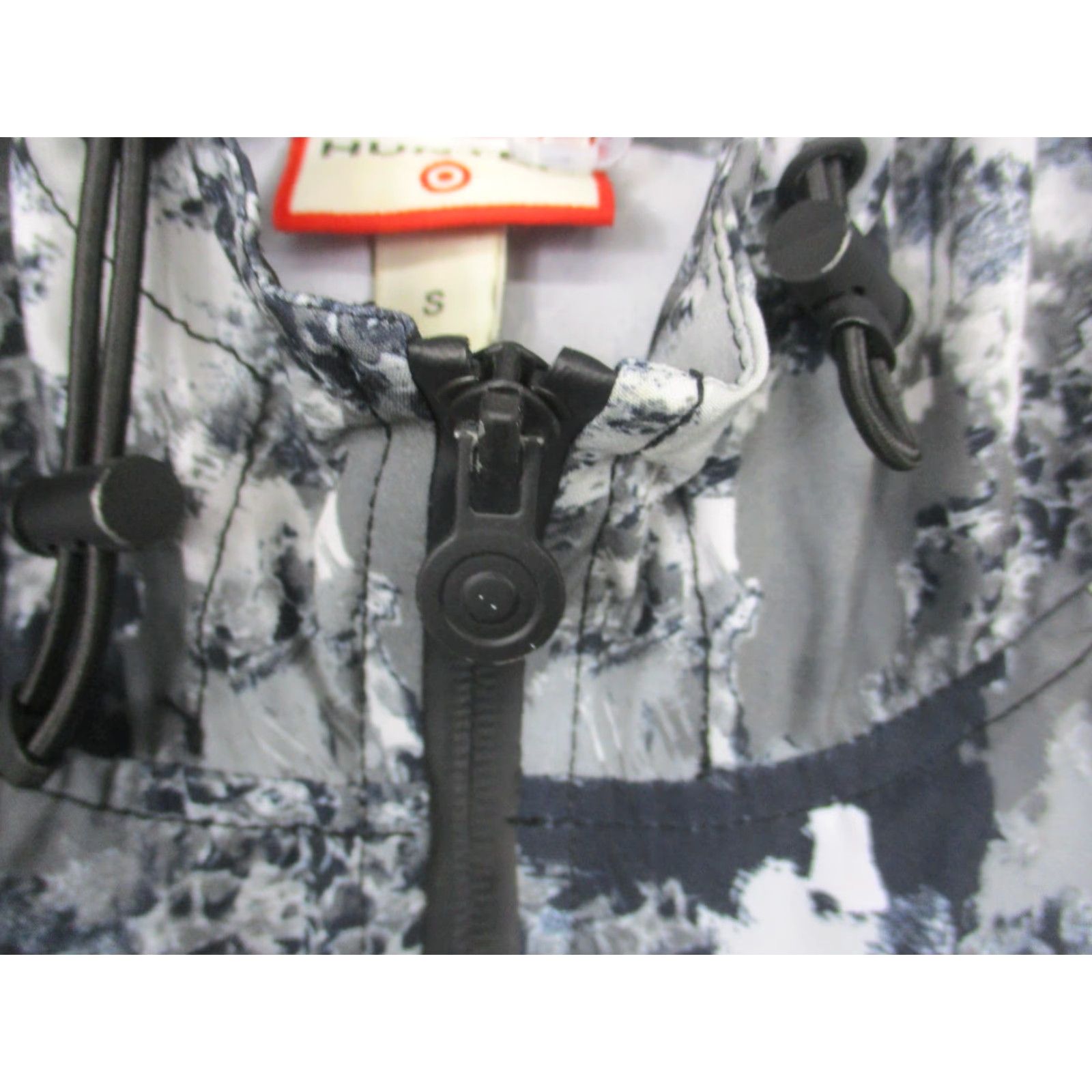 Hunter Hunter for Target Jacket Womens Small Gray Black Camo Hooded Windbreaker Size S / US 4 / IT 40 - 3 Thumbnail