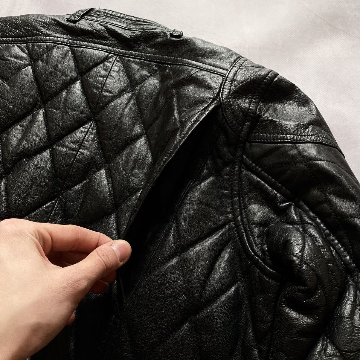 Harley Davidson × Vintage Harley Davidson Riding Gear Quilted Biker Leather Jacket Size M / US 6-8 / IT 42-44 - 7 Thumbnail