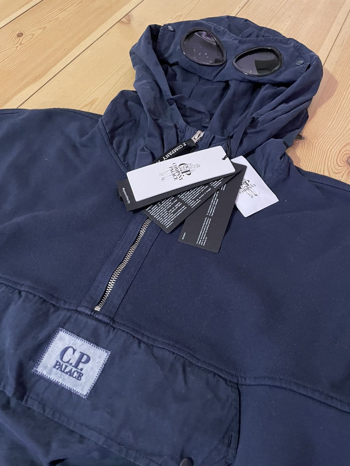 C.P. Company × Palace PALACE C.P. COMPANY FLEECE OLD GOGGLE HOODIE Size US L / EU 52-54 / 3 - 1 Thumbnail