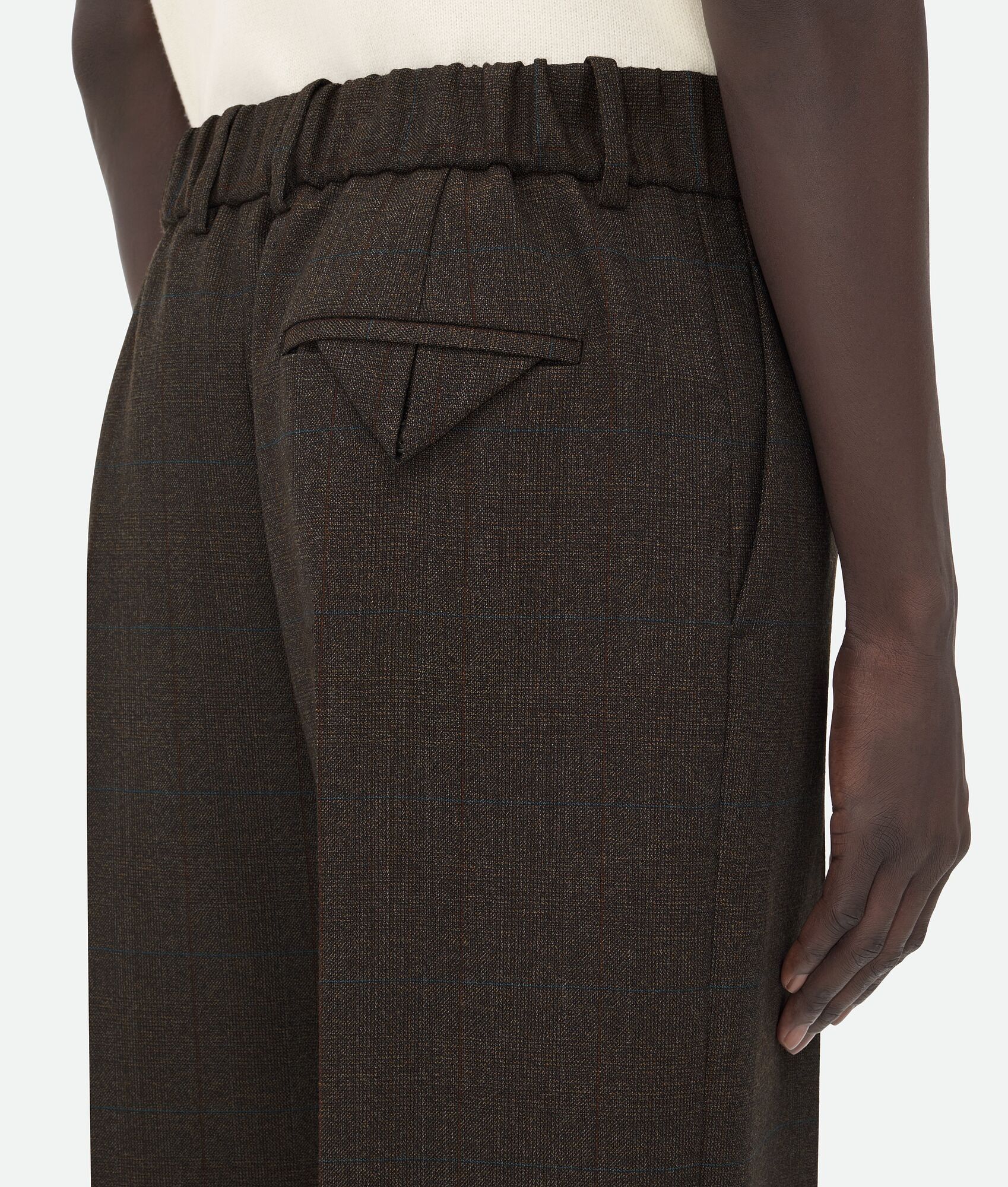 Bottega Veneta o1loc1c0325 750027 Elasticated Waist Prince Wales Wool Pant Size US 34 / EU 50 - 4 Thumbnail