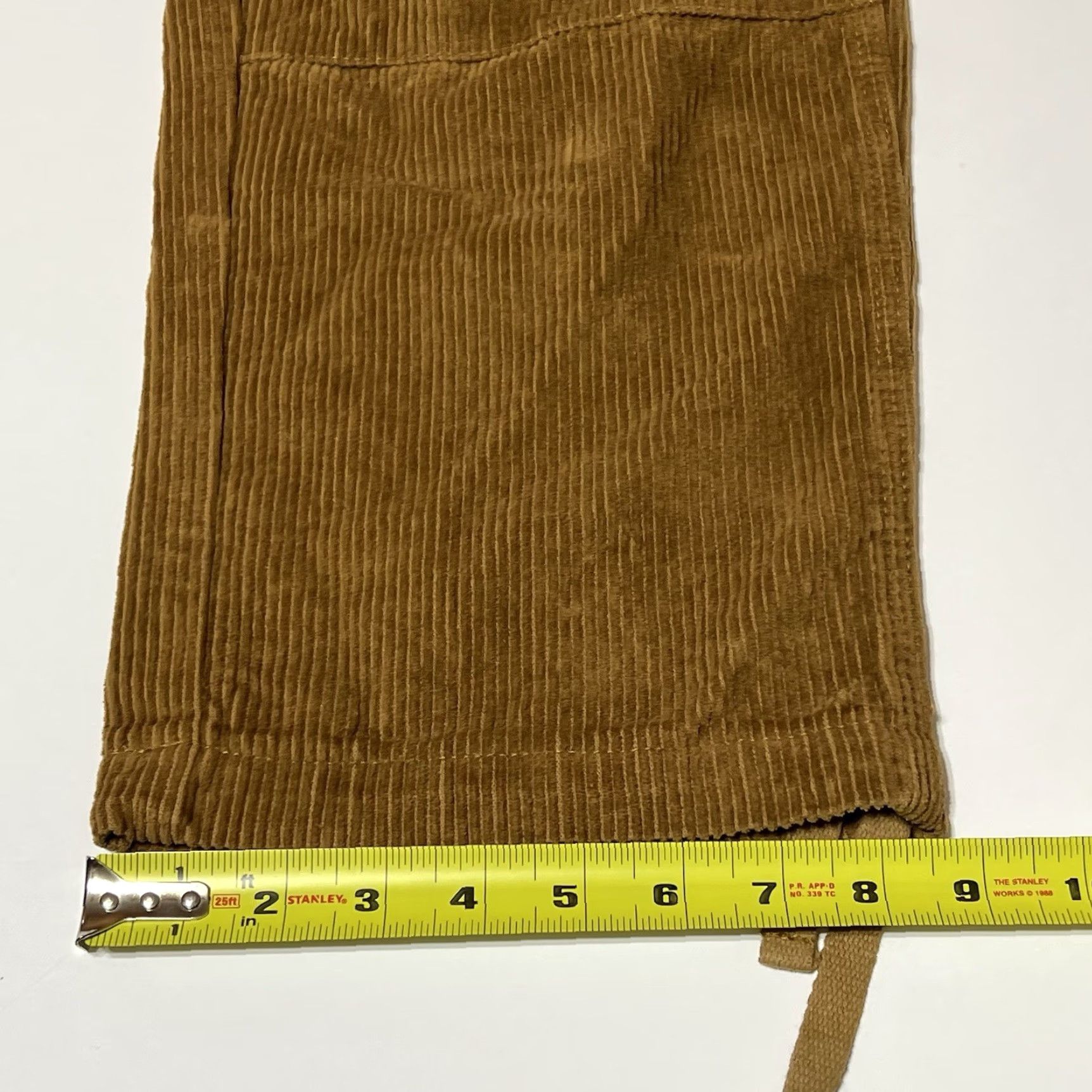 Empyre Empyre Corduroy Cargo Pants Mens 5-Pocket Fastener Button Zip Brown Cargo Straight Relaxed 32 Regular Size US 32 / EU 48 - 7 Thumbnail