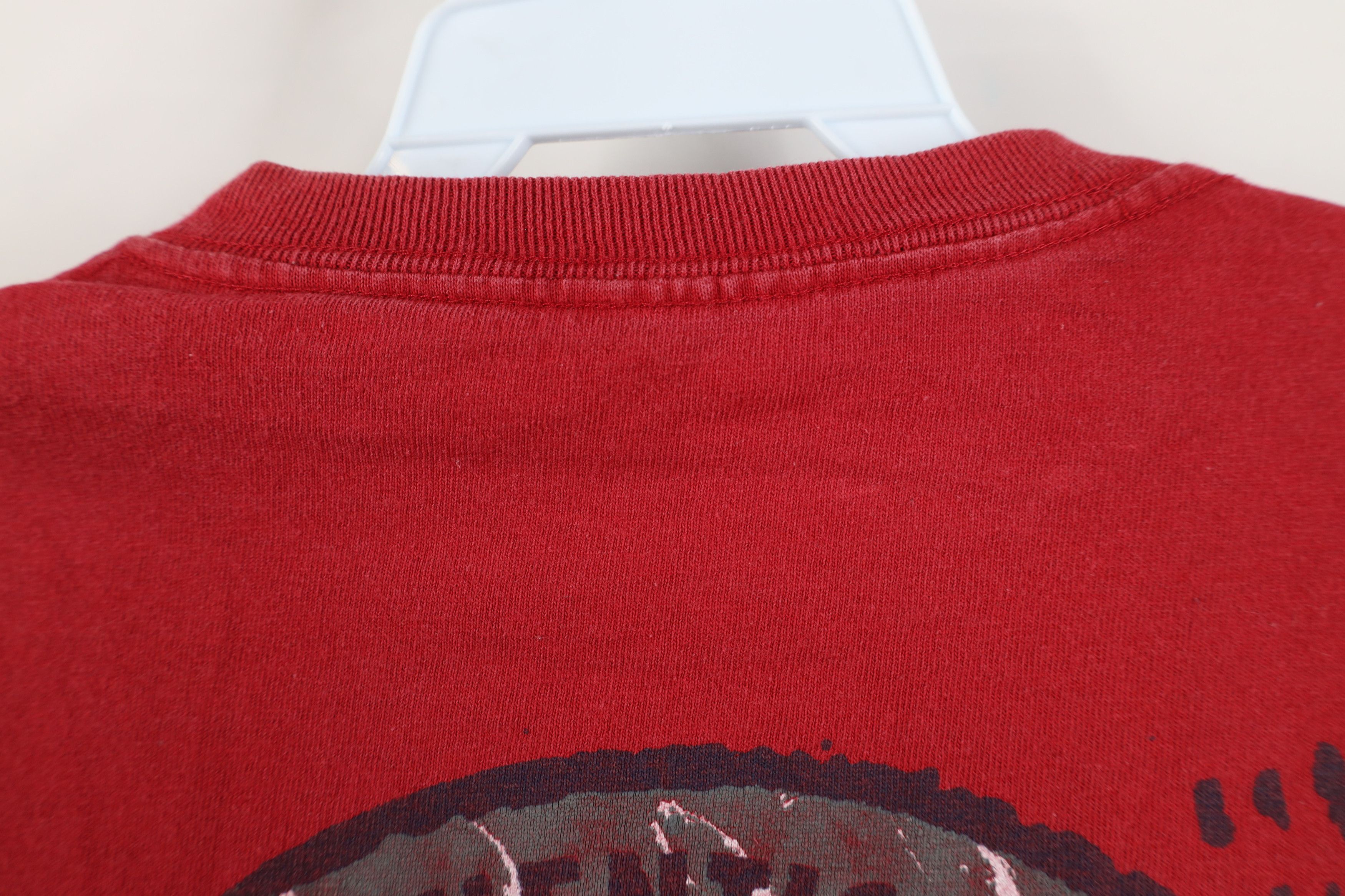 Levi's Vintage 90s Y2K Levis Spell Out Short Sleeve T-Shirt Red Size US M / EU 48-50 / 2 - 11 Thumbnail